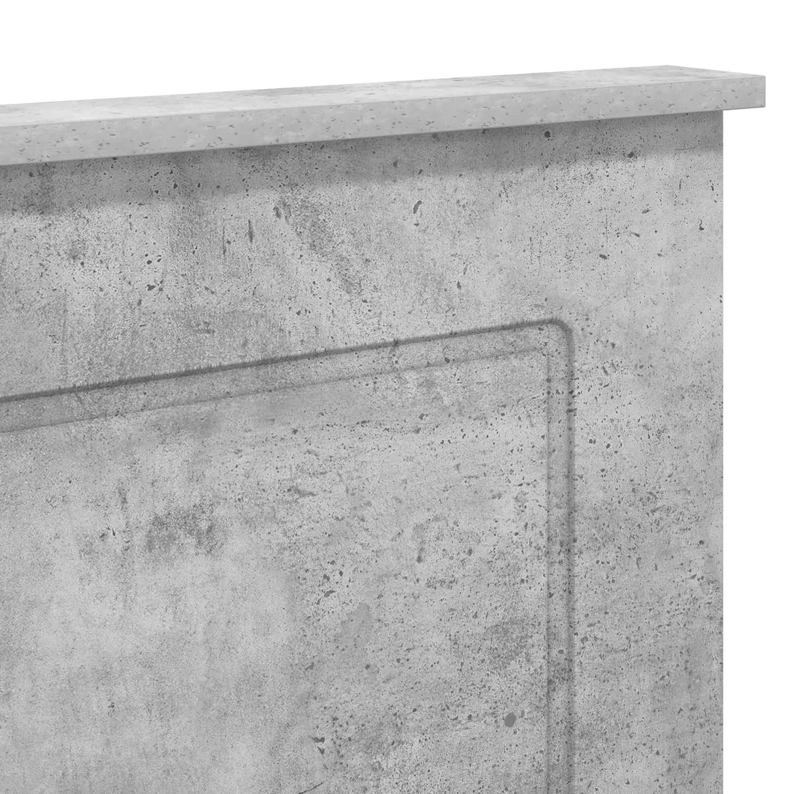 Kopfteil Betongrau 100 cm Holzwerkstoff
