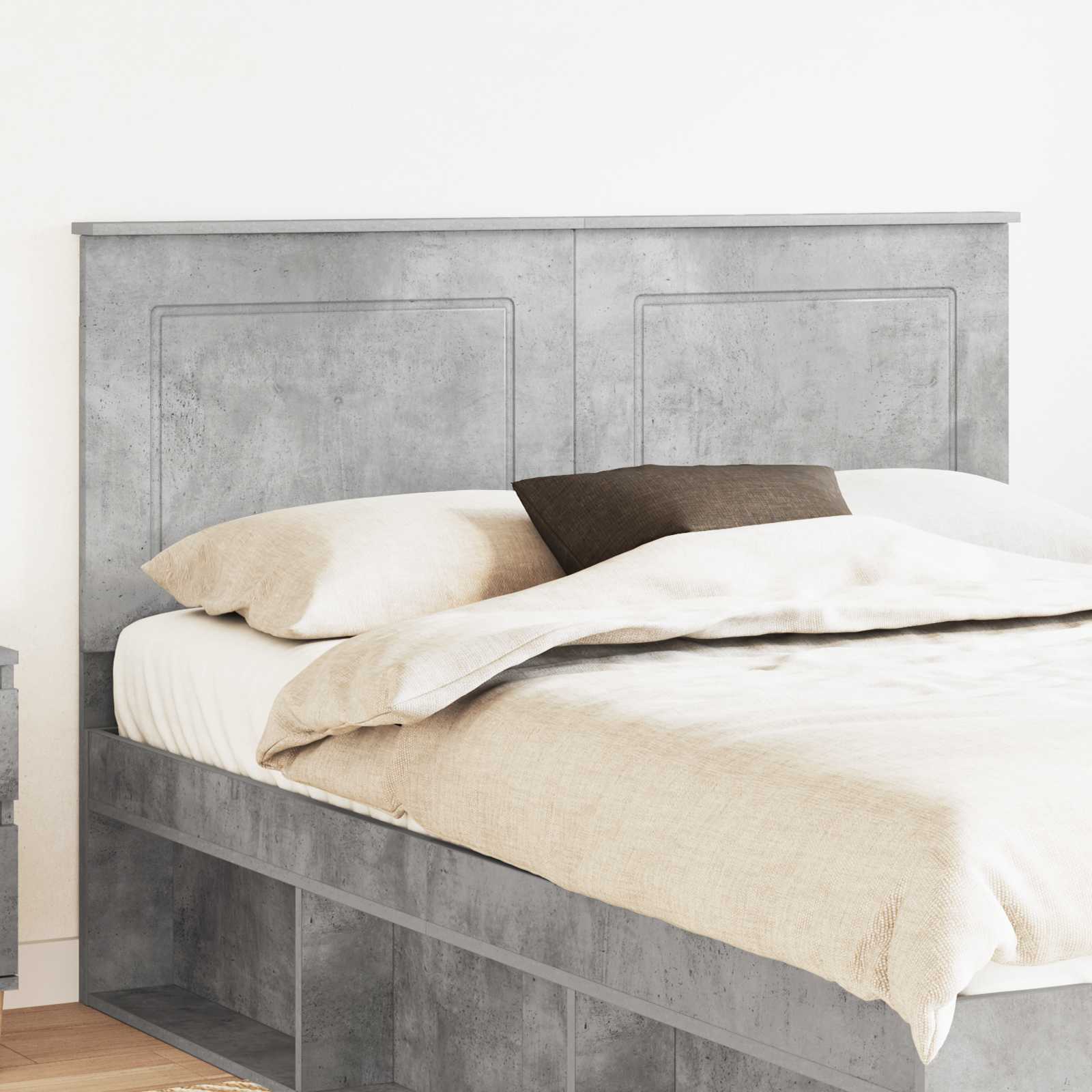 Kopfteil Betongrau 100 cm Holzwerkstoff