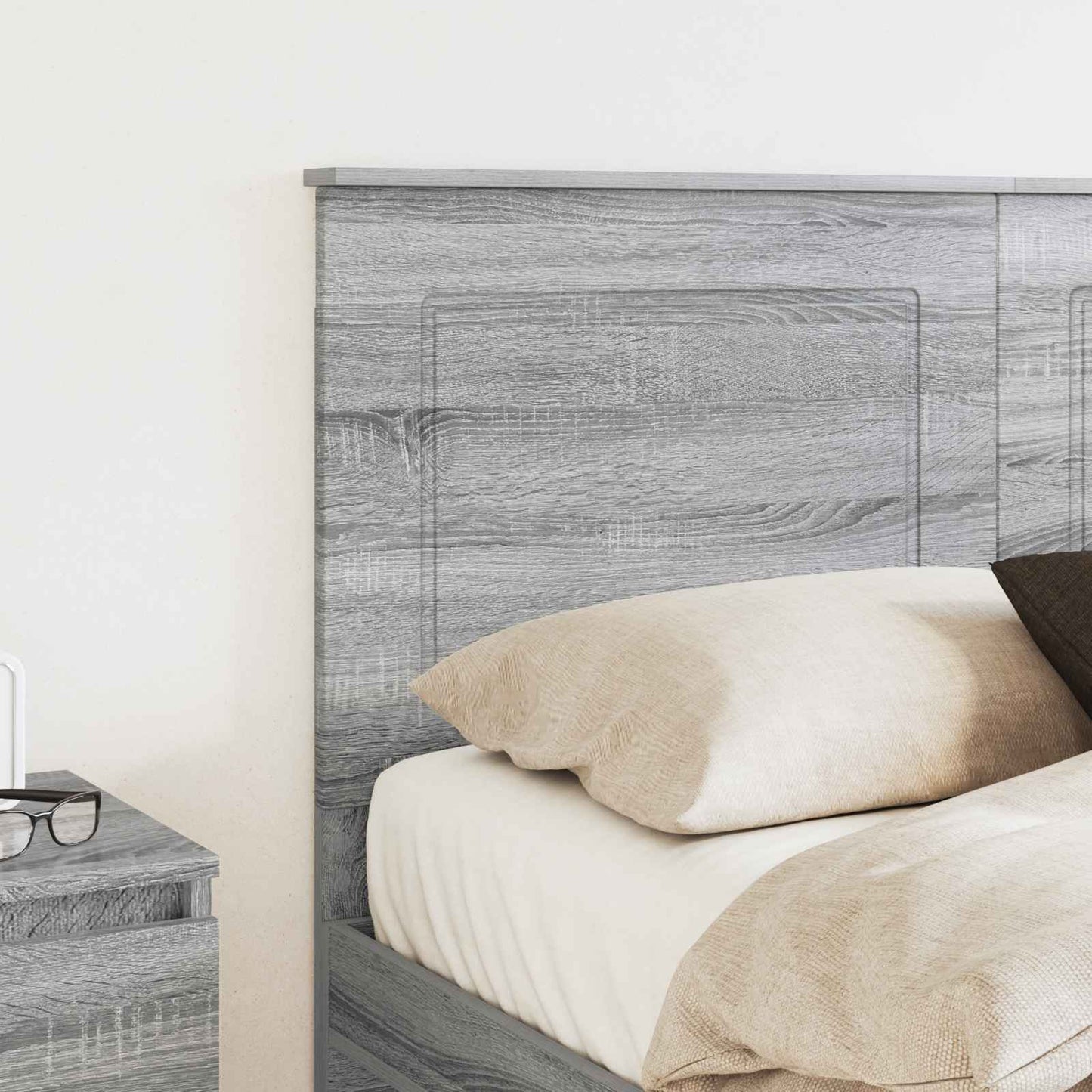 Kopfteil Graues Sonoma 100 cm Holzwerkstoff