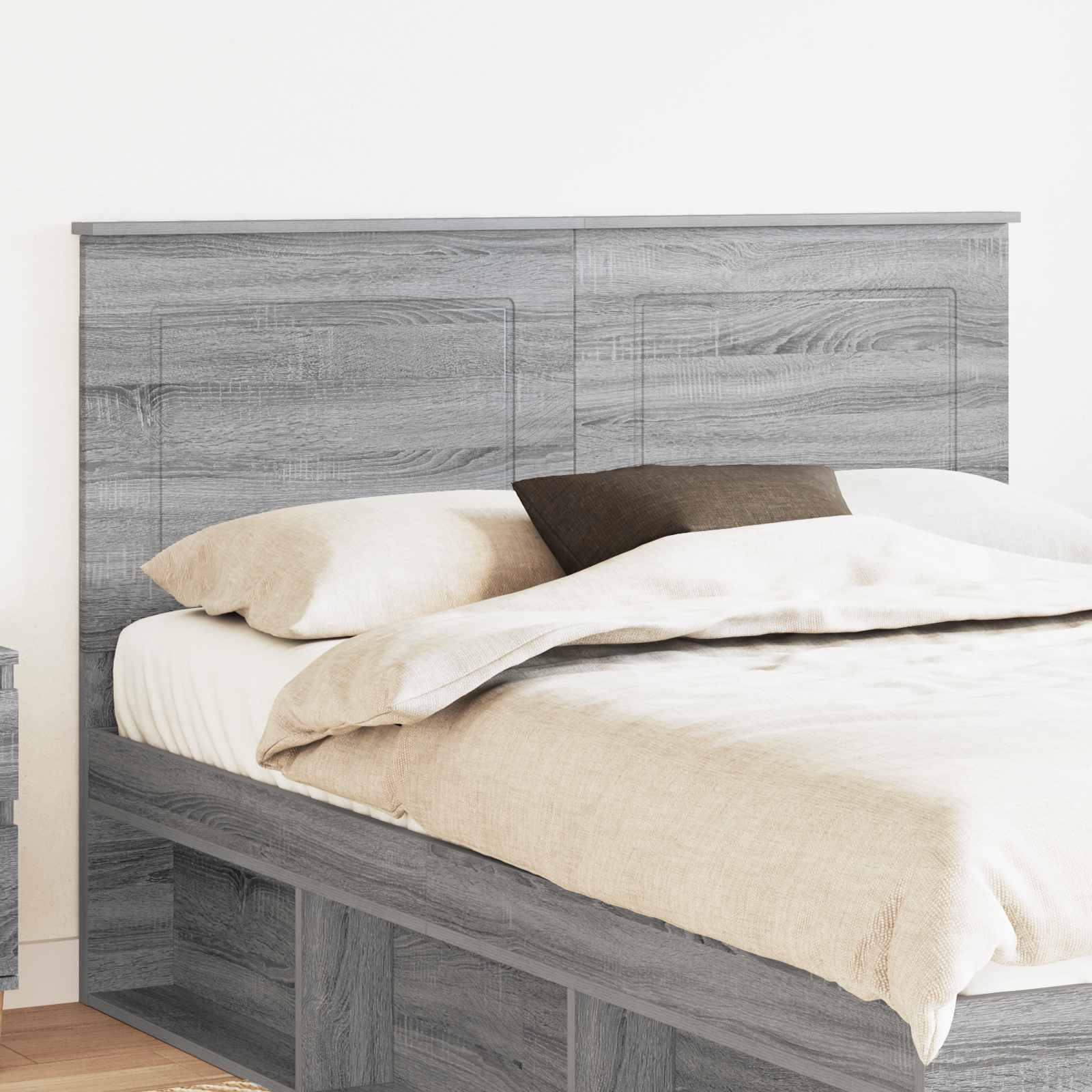 Kopfteil Graues Sonoma 100 cm Holzwerkstoff