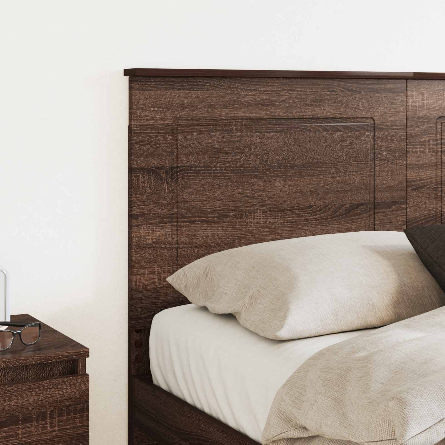 Kopfteil Braun Eichen-Optik 100 cm Holzwerkstoff