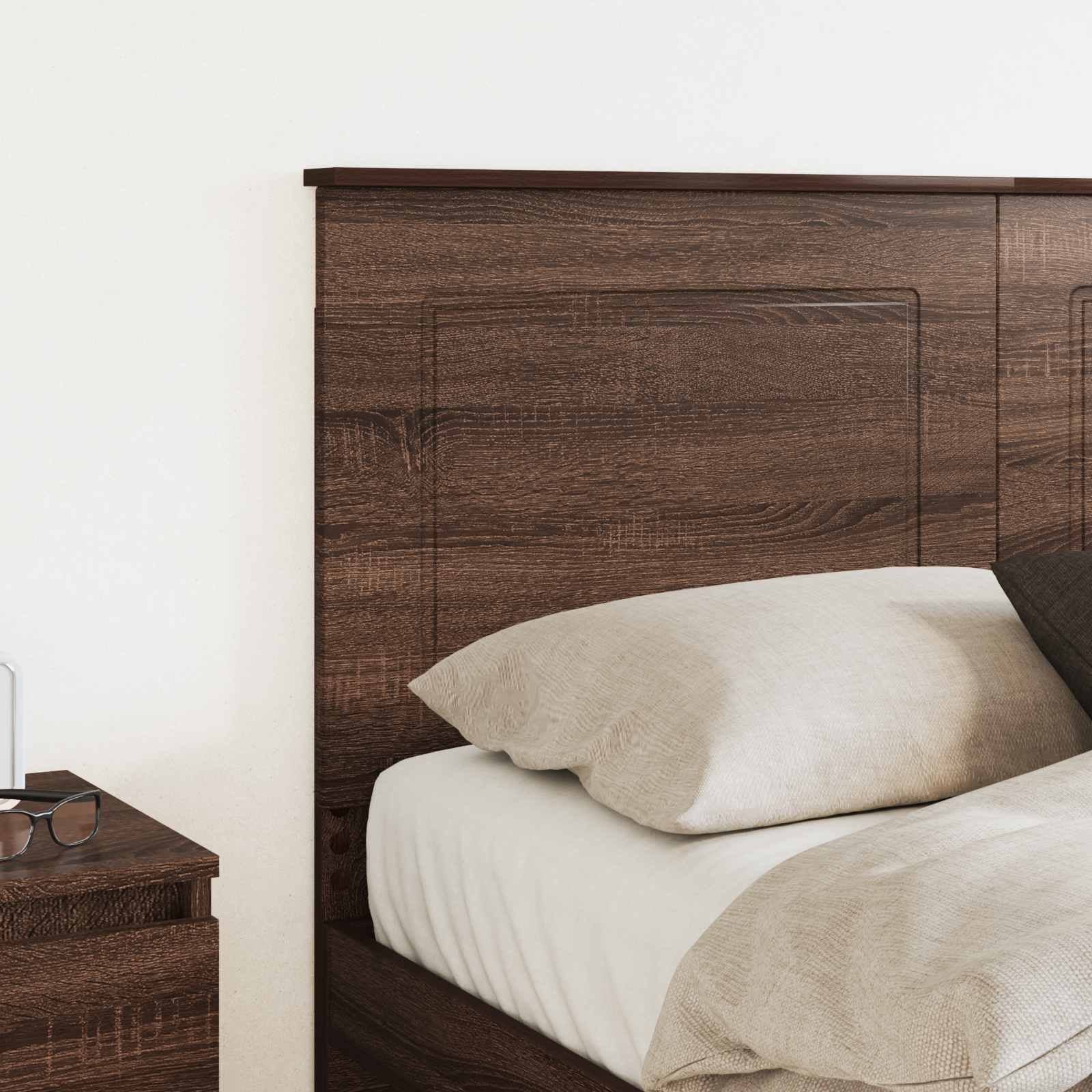 Kopfteil Braun Eichen-Optik 100 cm Holzwerkstoff
