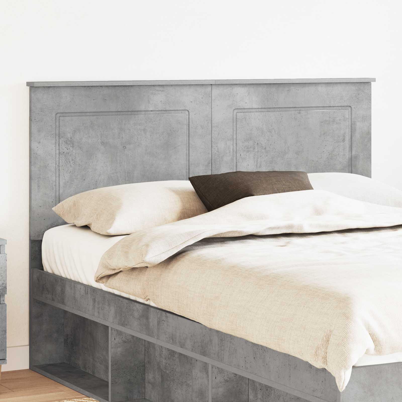 Kopfteil Betongrau 100 cm Holzwerkstoff