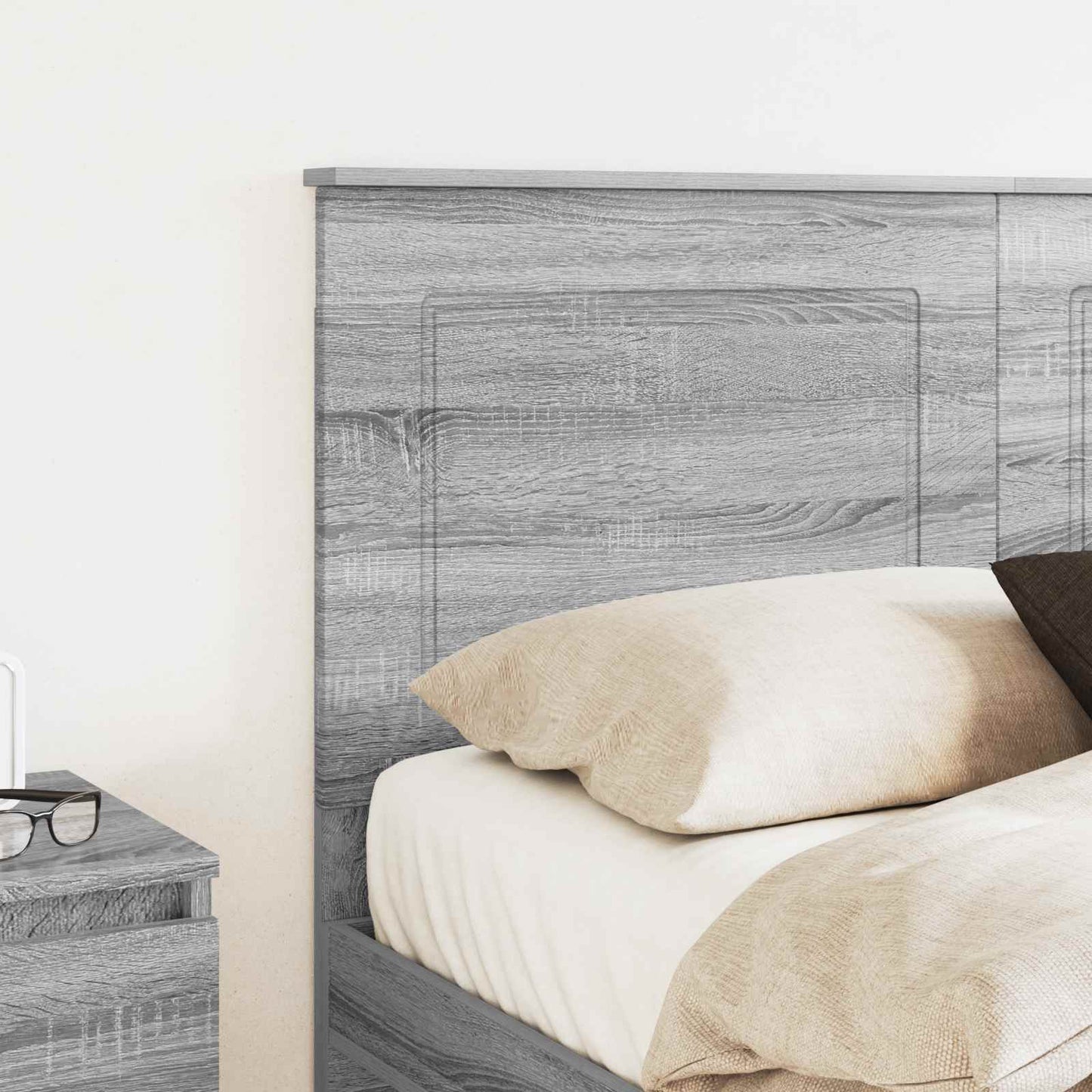 Kopfteil Graues Sonoma 100 cm Holzwerkstoff