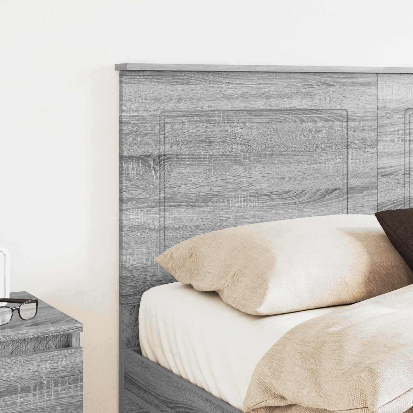 Kopfteil Graues Sonoma 100 cm Holzwerkstoff