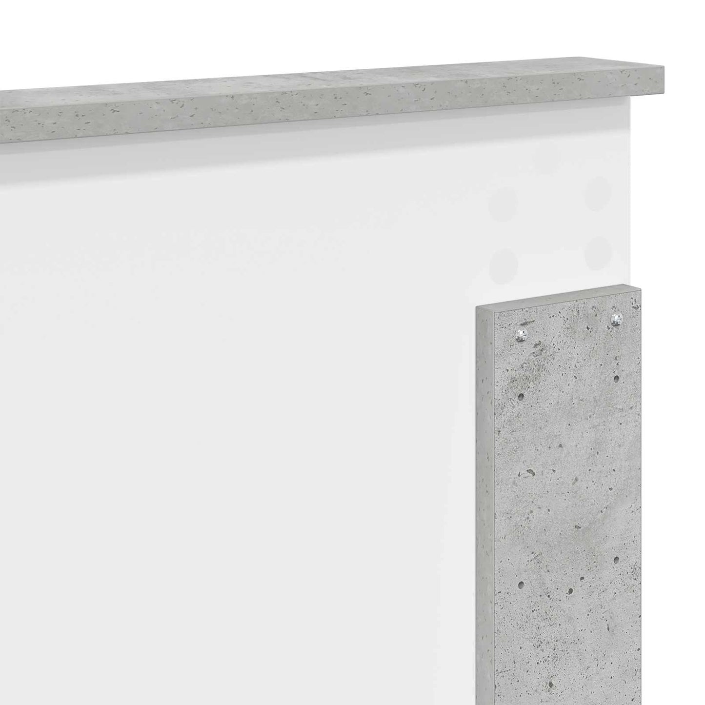 Kopfteil Betongrau 100 cm Holzwerkstoff