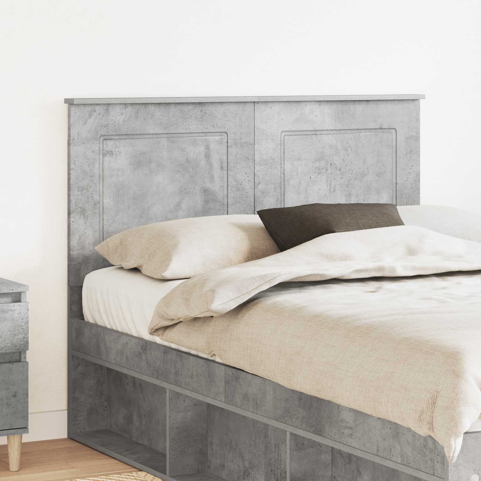 Kopfteil Betongrau 100 cm Holzwerkstoff