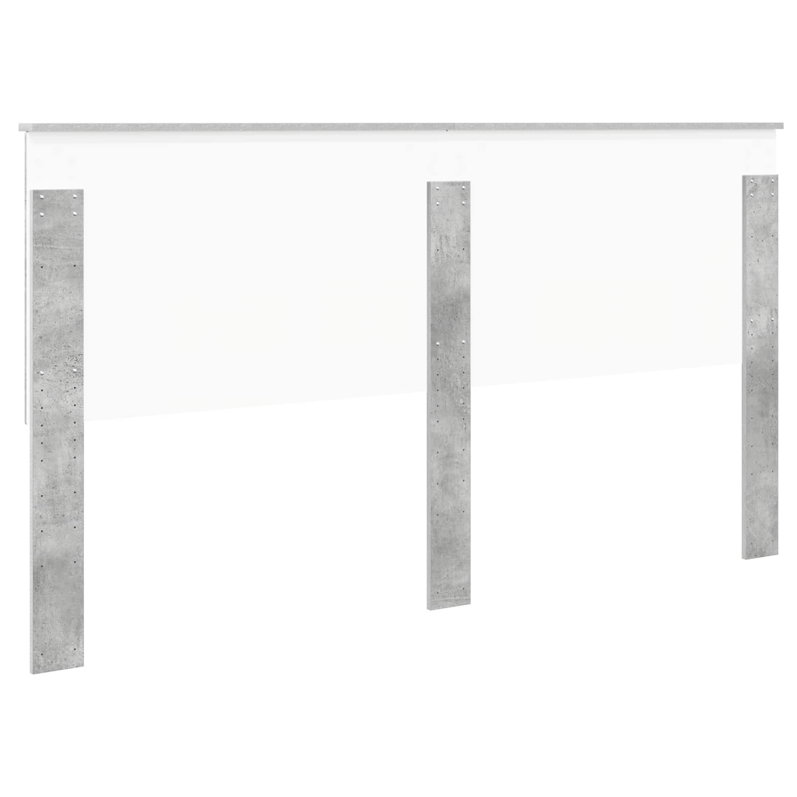 Kopfteil Beton Grau Holzwerkstoff
