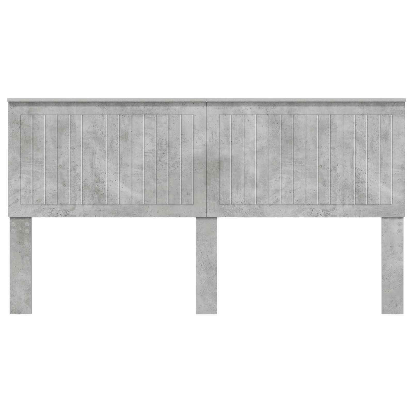 Kopfteil Beton Grau Holzwerkstoff