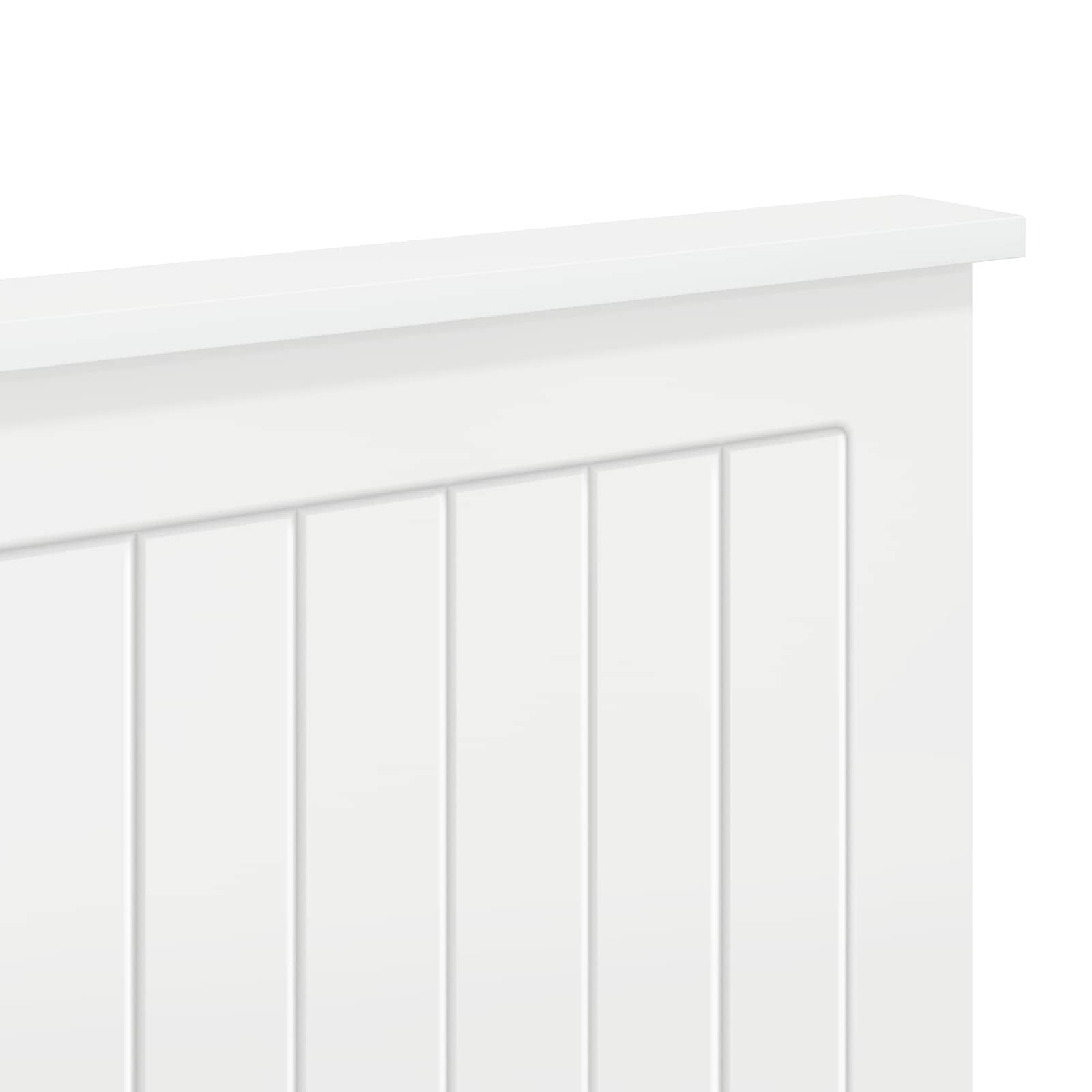 Kopfteil Glänzend Weiß Holzwerkstoff