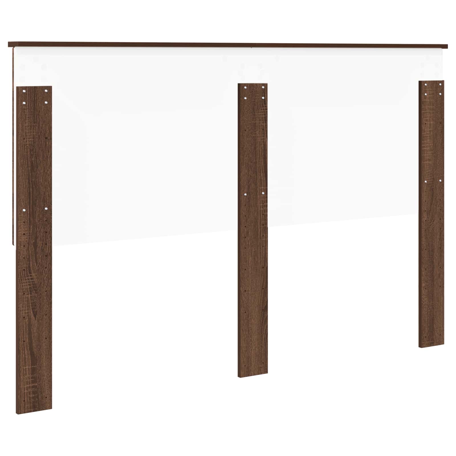 Kopfteil Braun Eichen-Optik Holzwerkstoff
