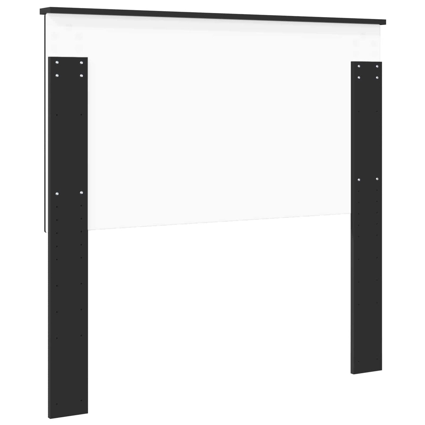 Kopfteil Schwarz Eichen-Optik Holzwerkstoff