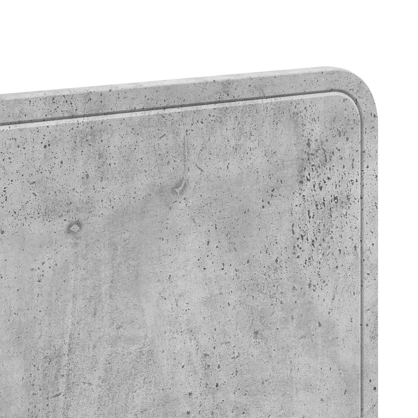 Kopfteil Beton Grau Holzwerkstoff