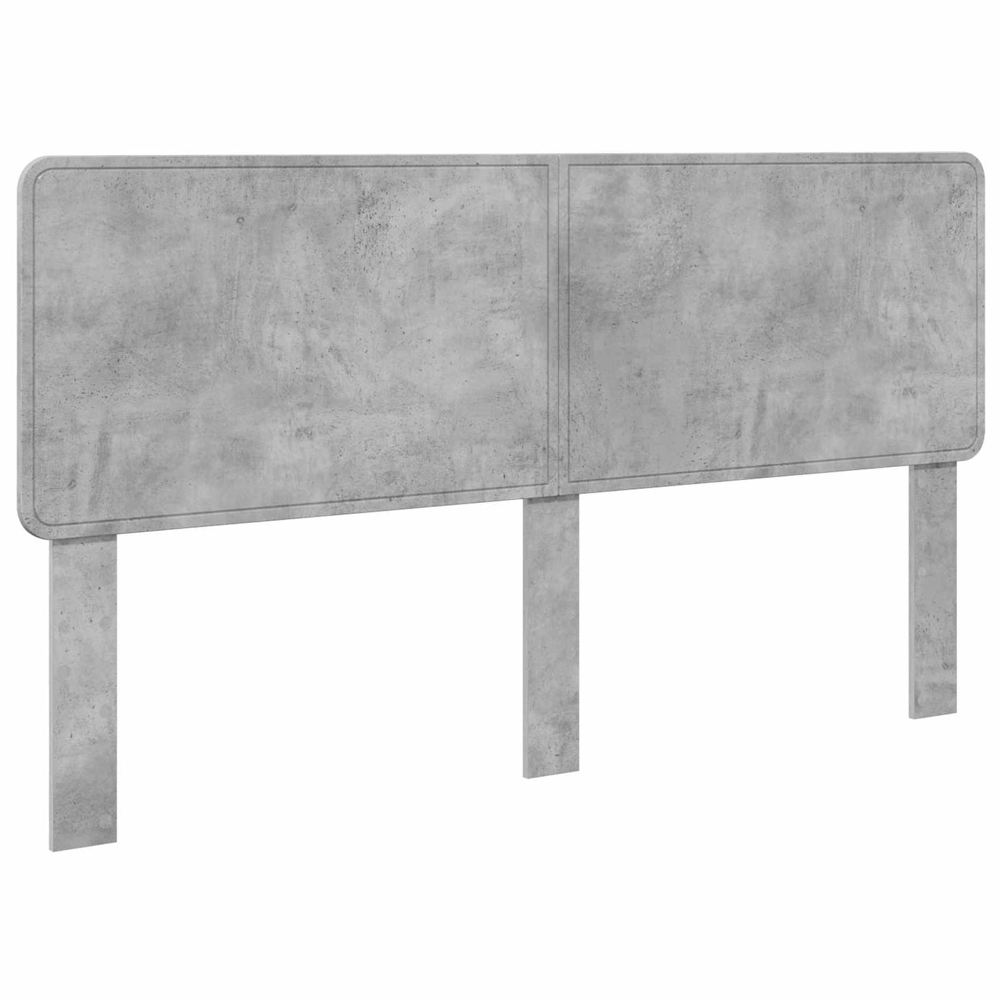 Kopfteil Beton Grau Holzwerkstoff