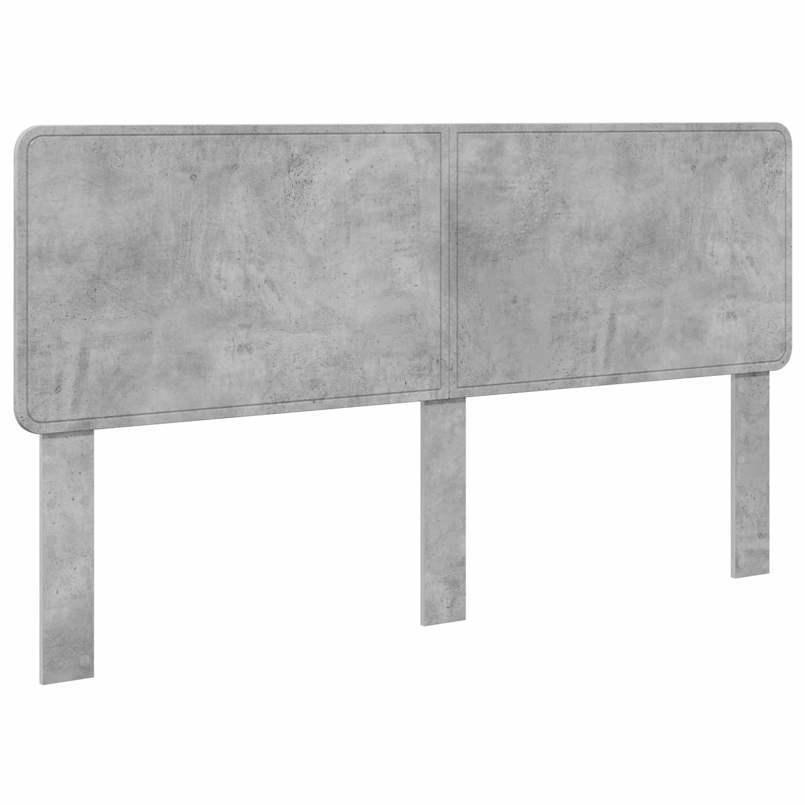 Kopfteil Beton Grau Holzwerkstoff