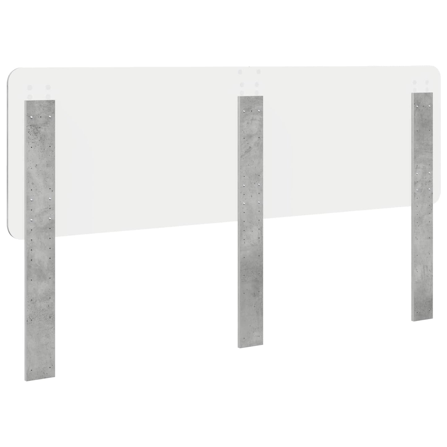 Kopfteil Beton Grau Holzwerkstoff
