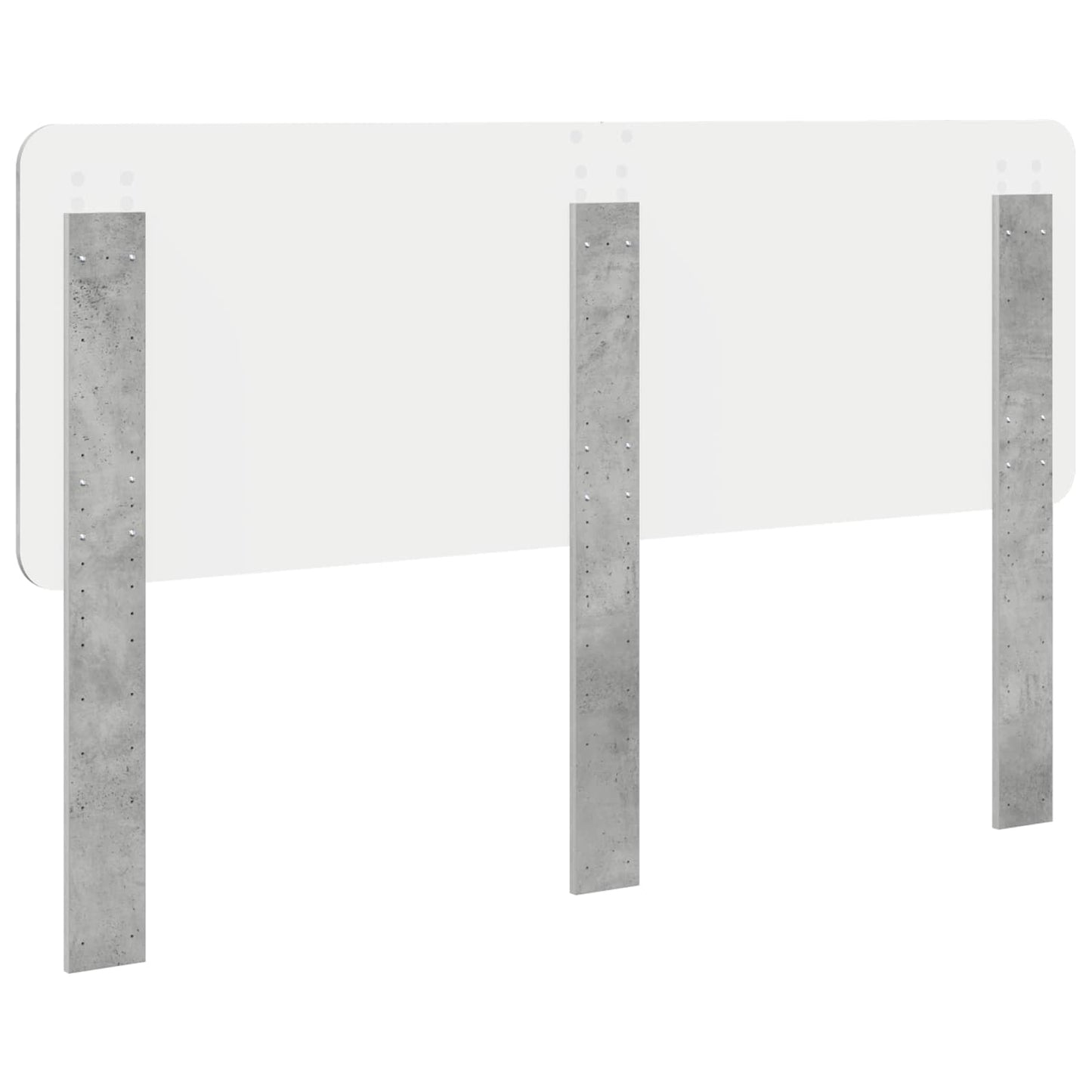 Kopfteil Beton Grau Holzwerkstoff