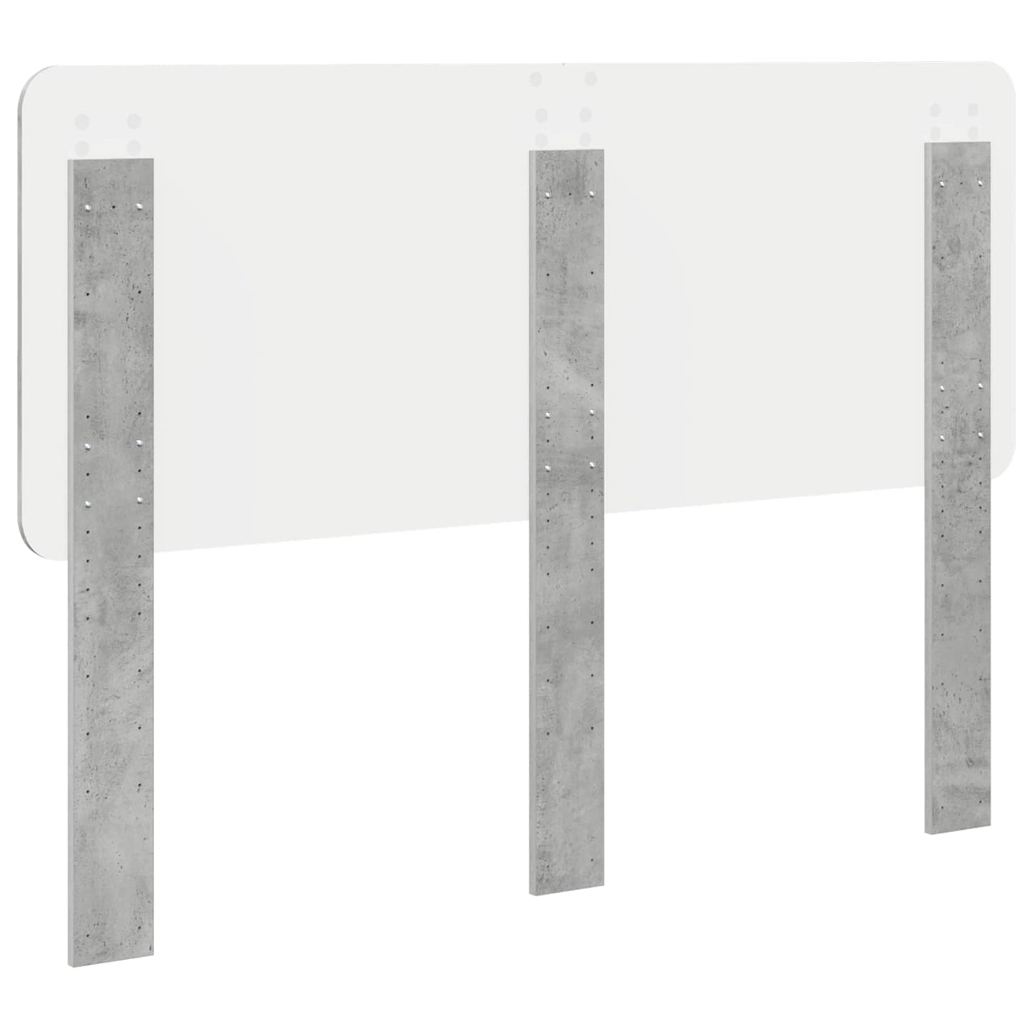 Kopfteil Beton Grau Holzwerkstoff
