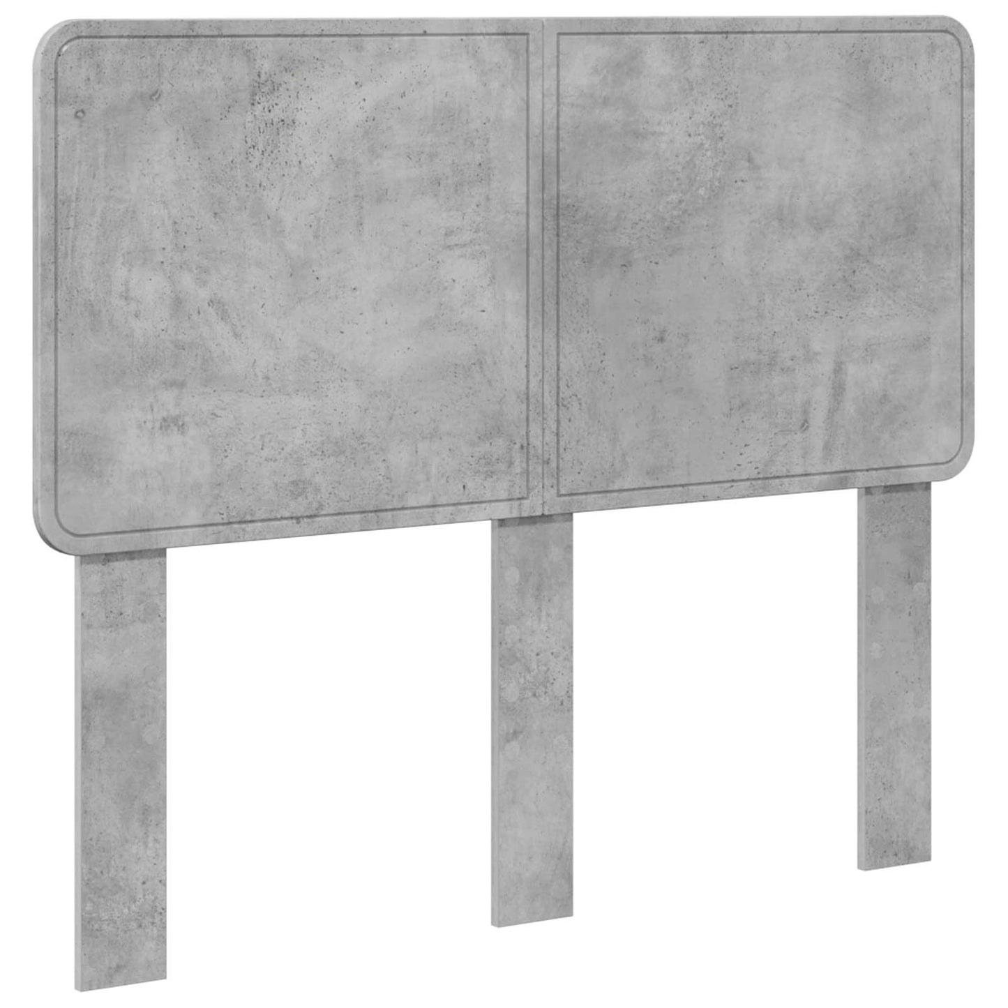 Kopfteil Beton Grau Holzwerkstoff