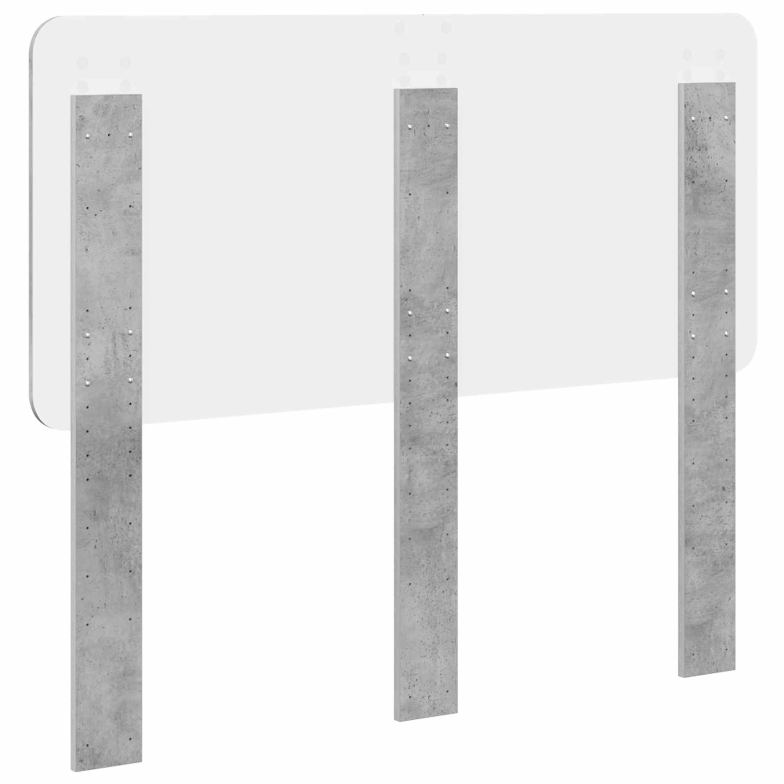 Kopfteil Beton Grau Holzwerkstoff