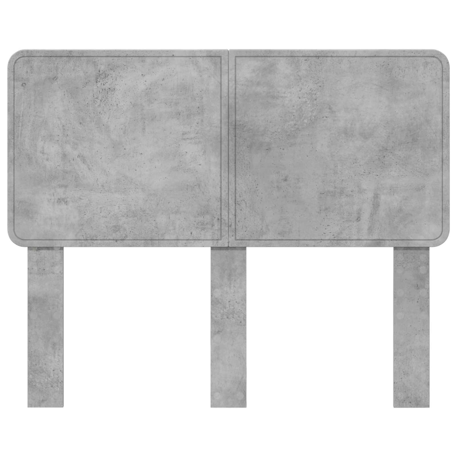 Kopfteil Beton Grau Holzwerkstoff