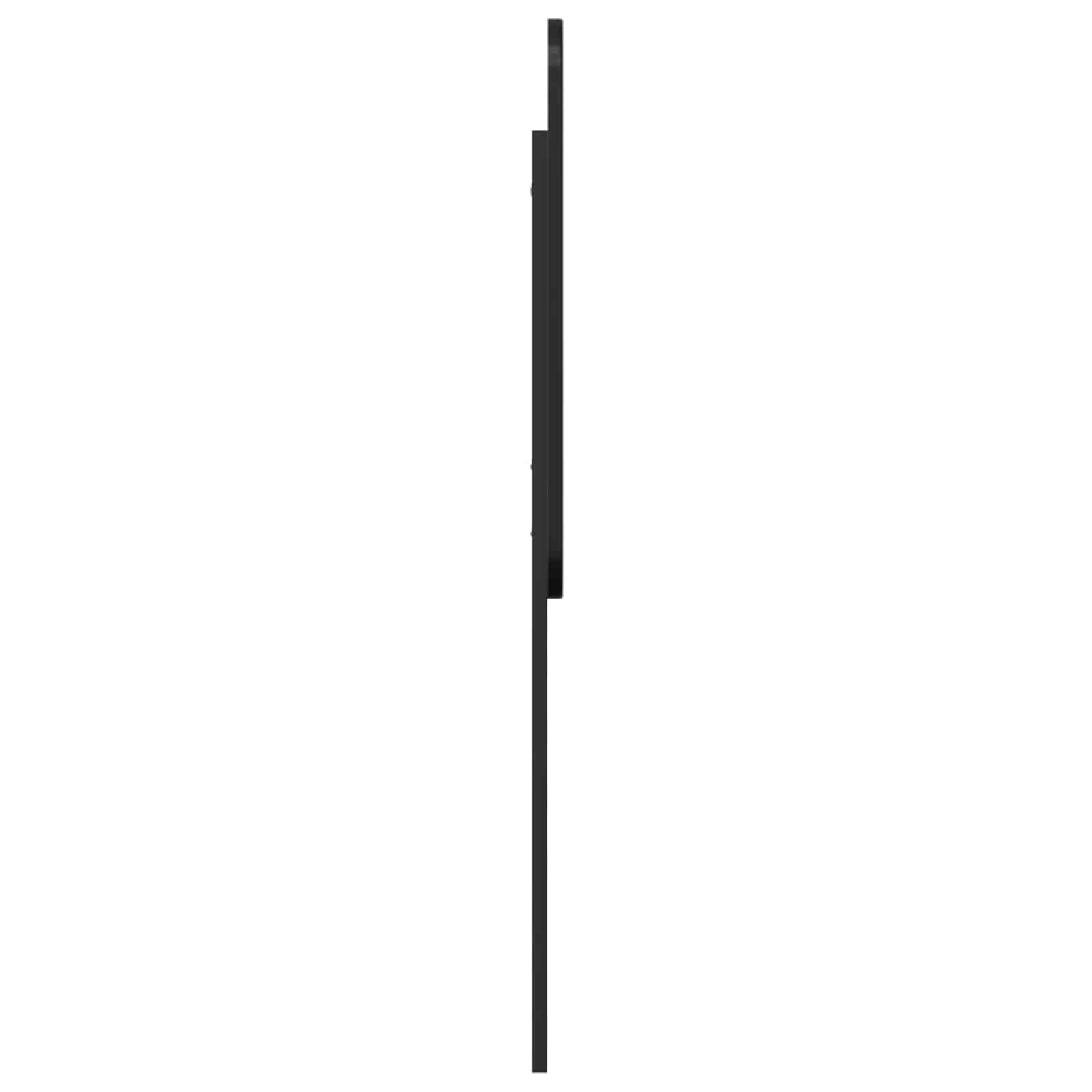 Kopfteil Schwarz Eichen-Optik Holzwerkstoff