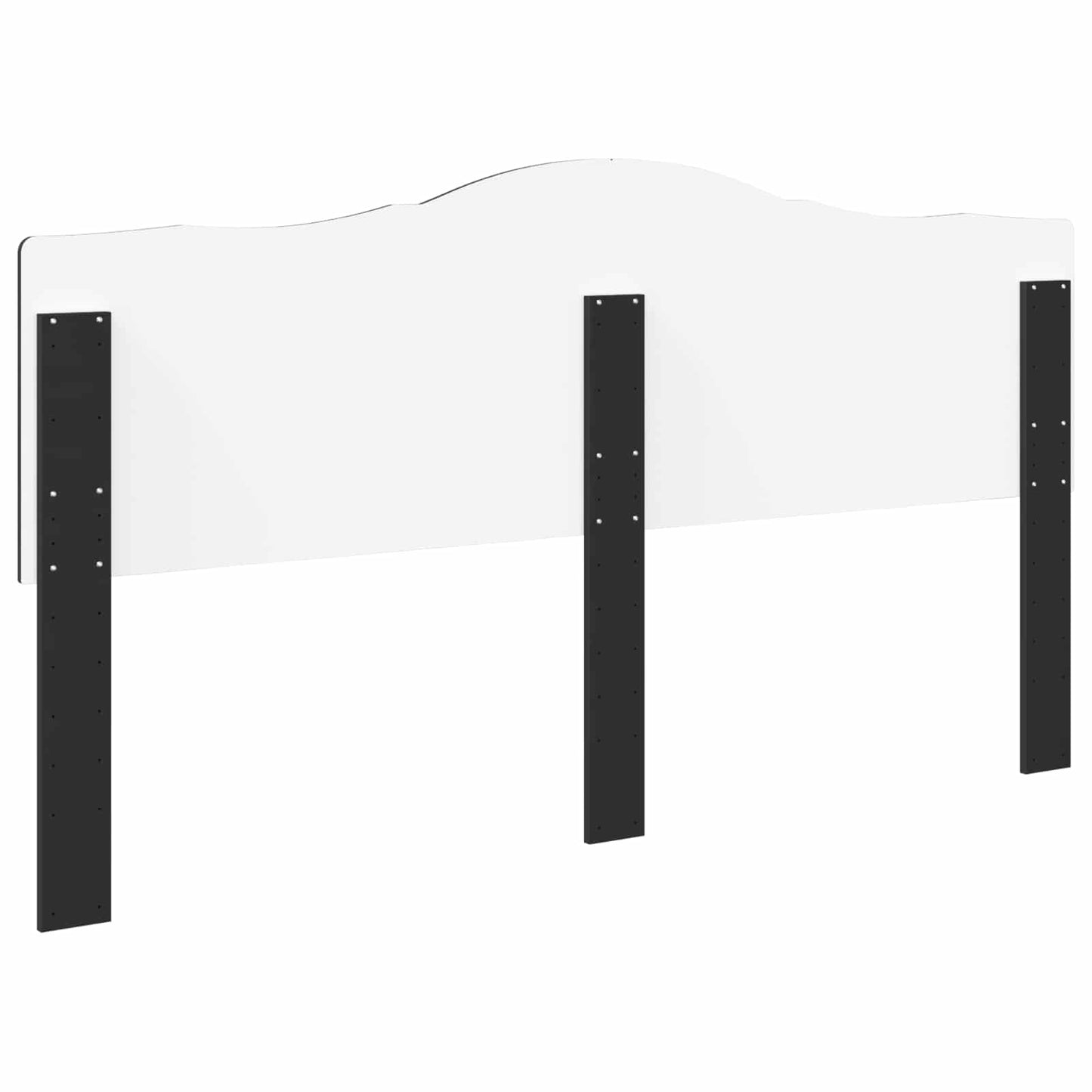 Kopfteil Schwarz Eichen-Optik Holzwerkstoff