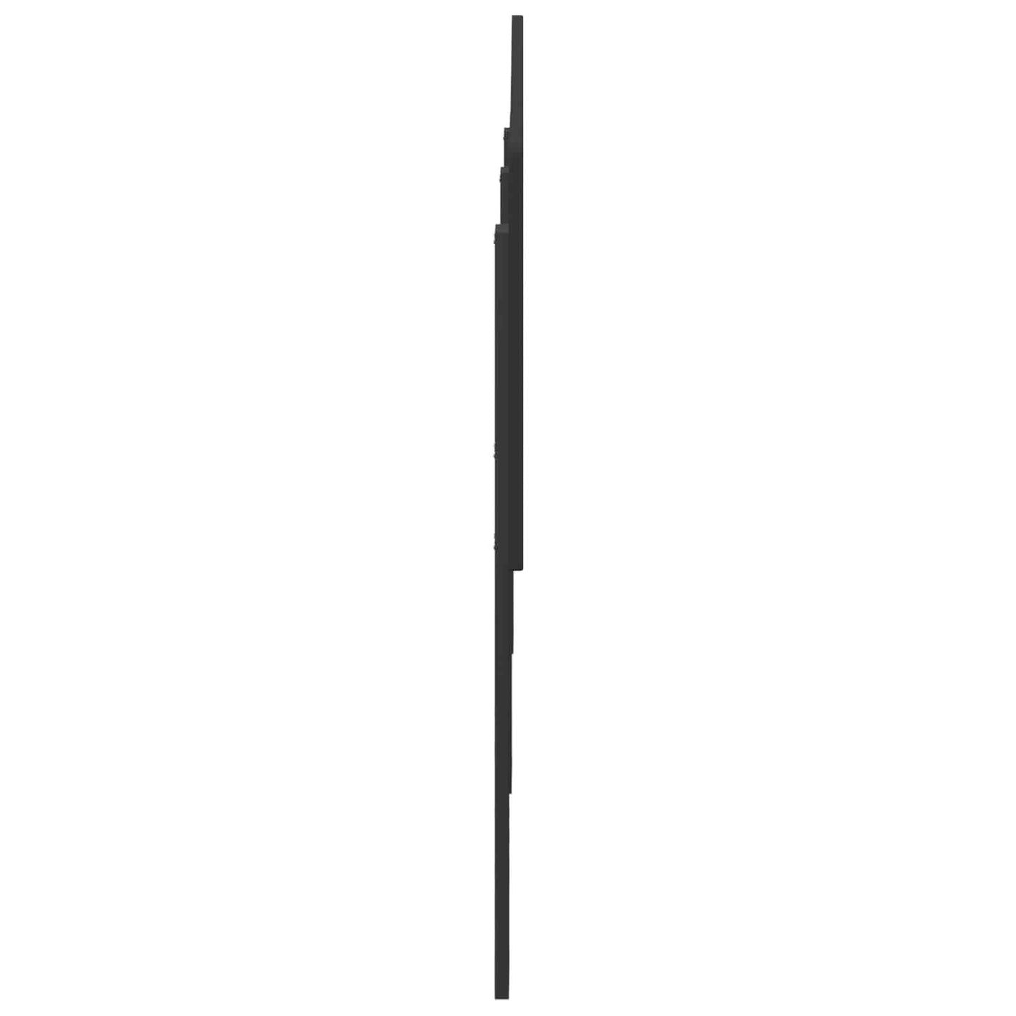 Kopfteil Schwarz Eichen-Optik Holzwerkstoff