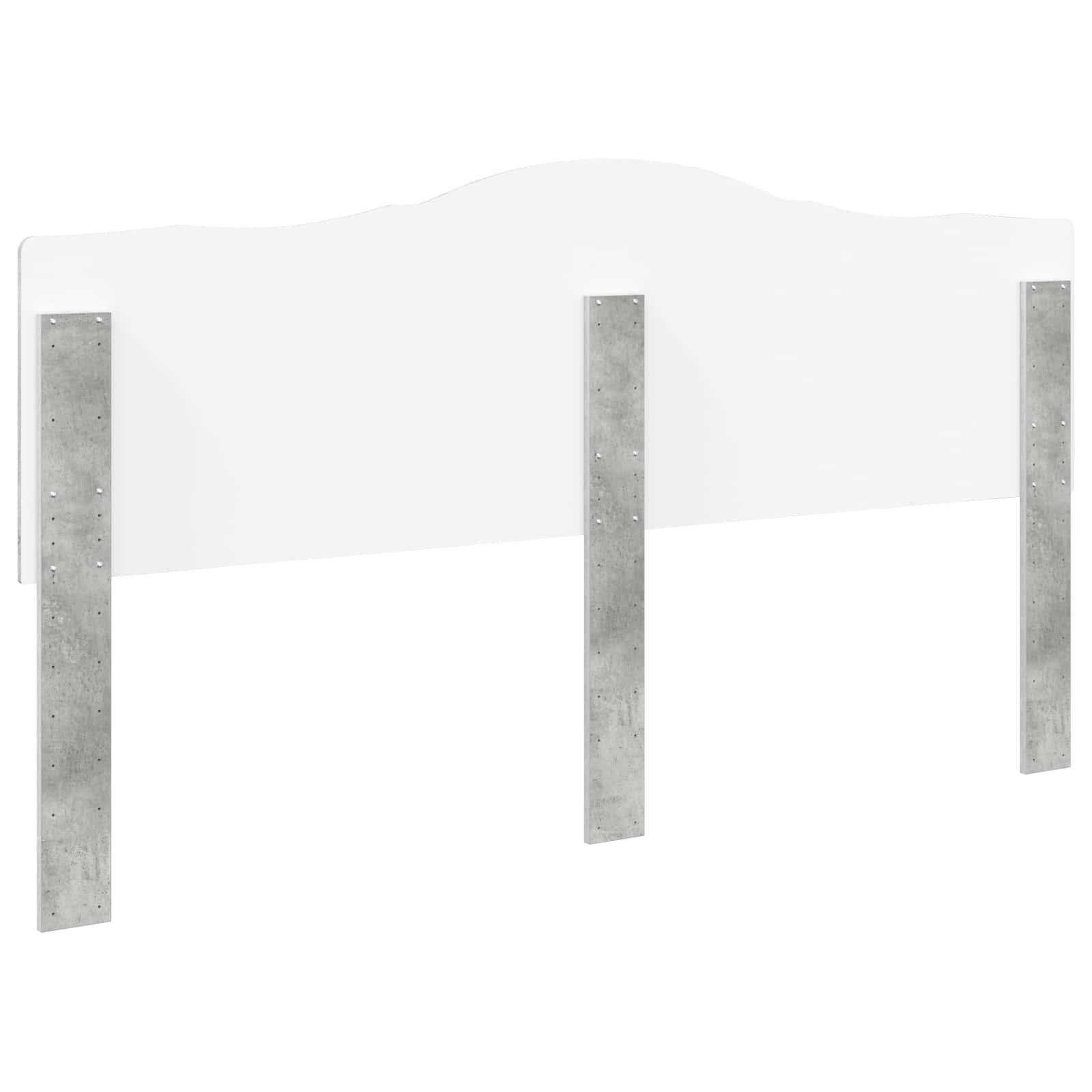 Kopfteil Beton Grau Holzwerkstoff