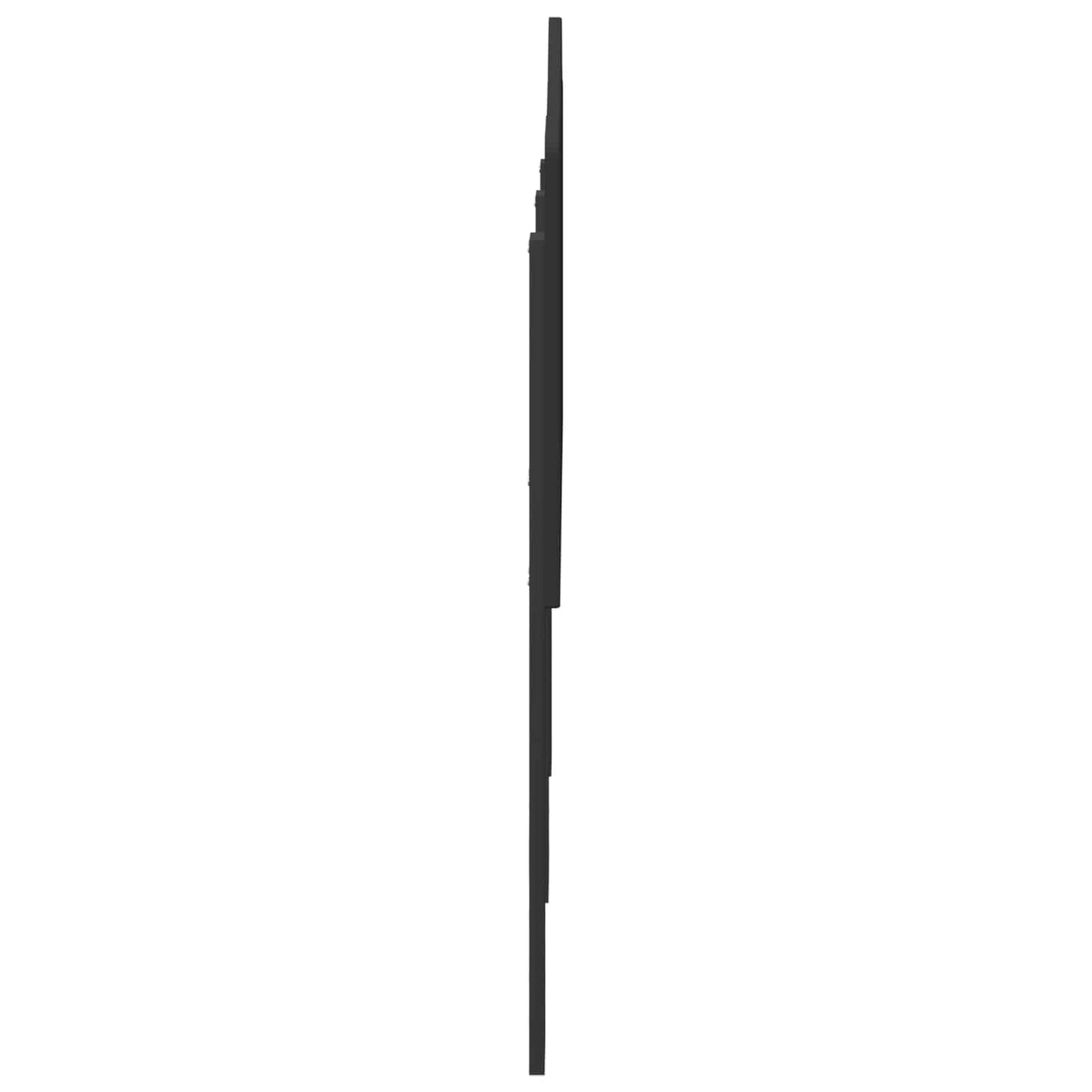 Kopfteil Schwarz Eichen-Optik Holzwerkstoff