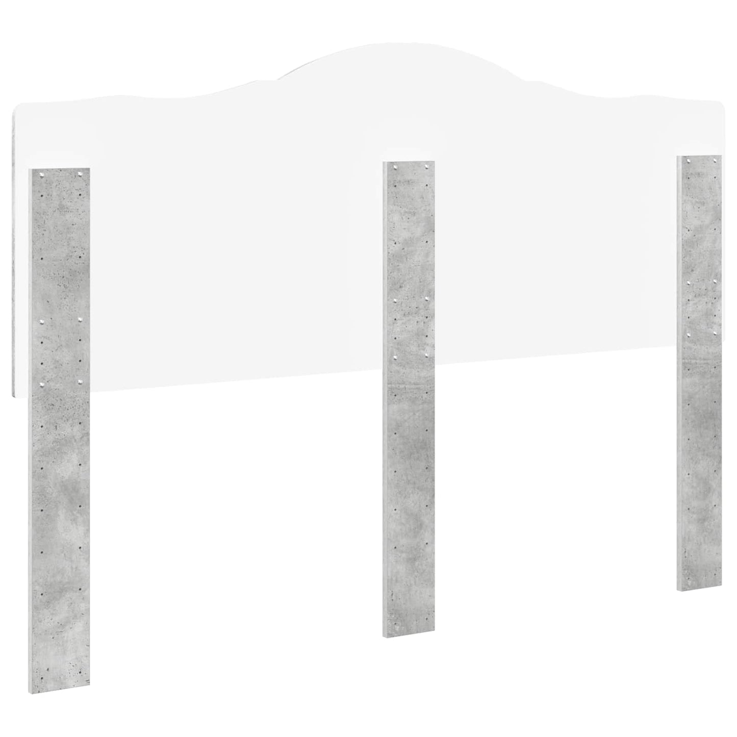 Kopfteil Beton Grau Holzwerkstoff