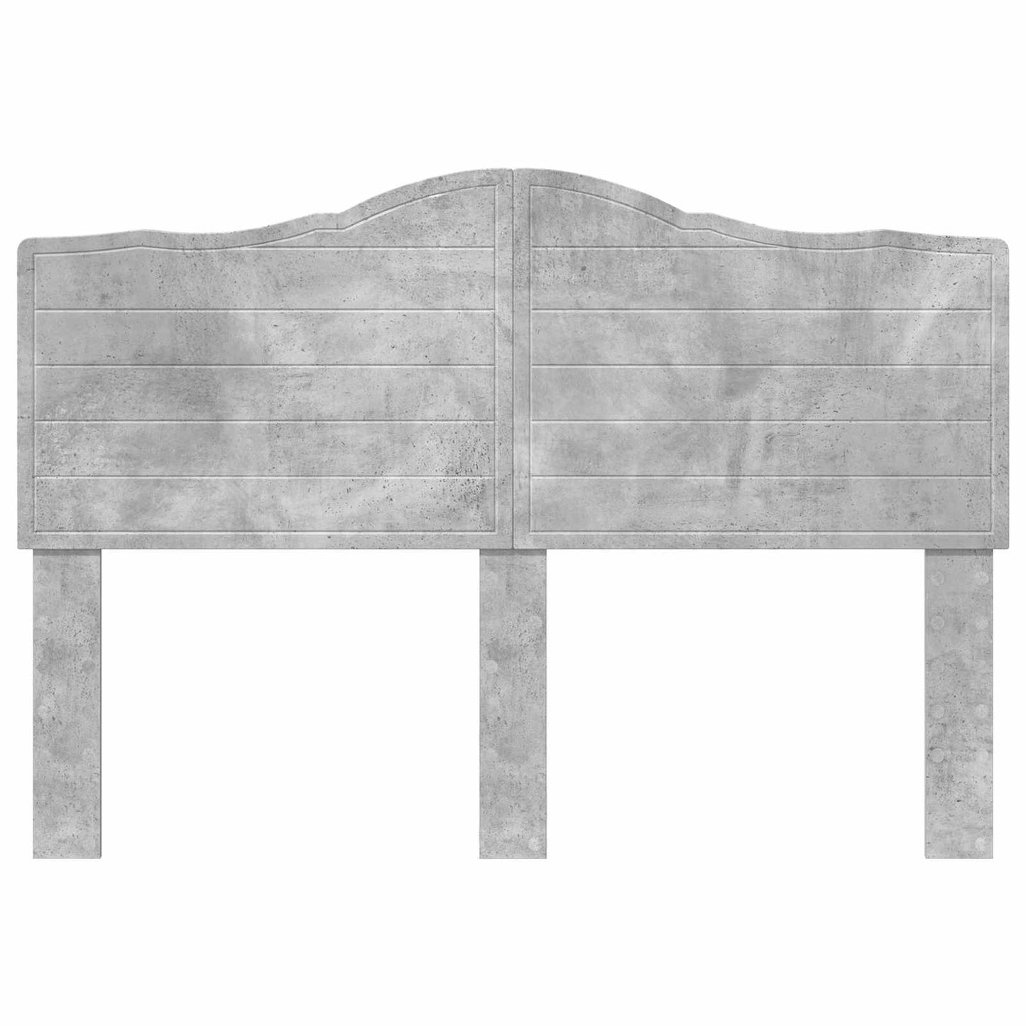 Kopfteil Beton Grau Holzwerkstoff