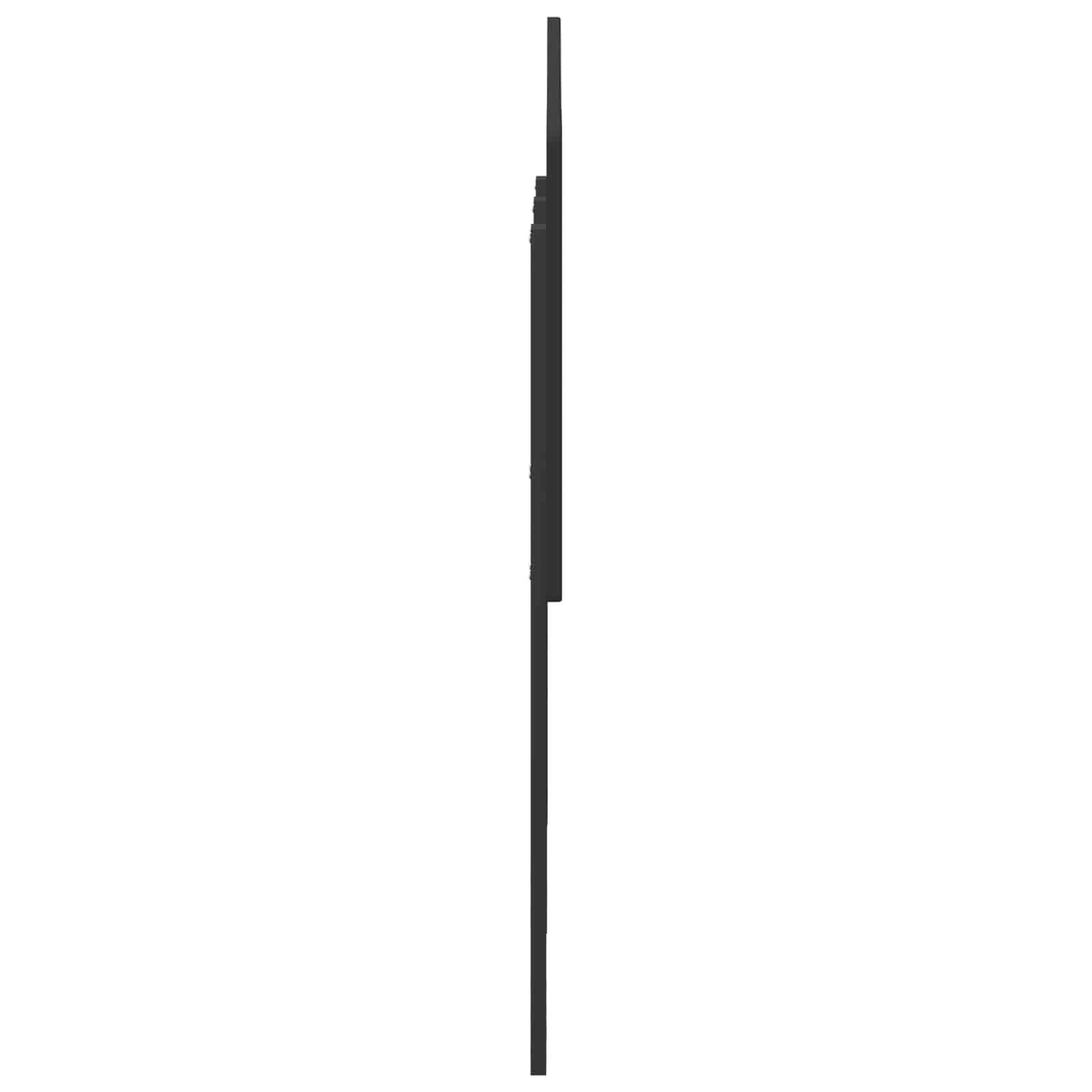 Kopfteil Schwarz Eichen-Optik Holzwerkstoff