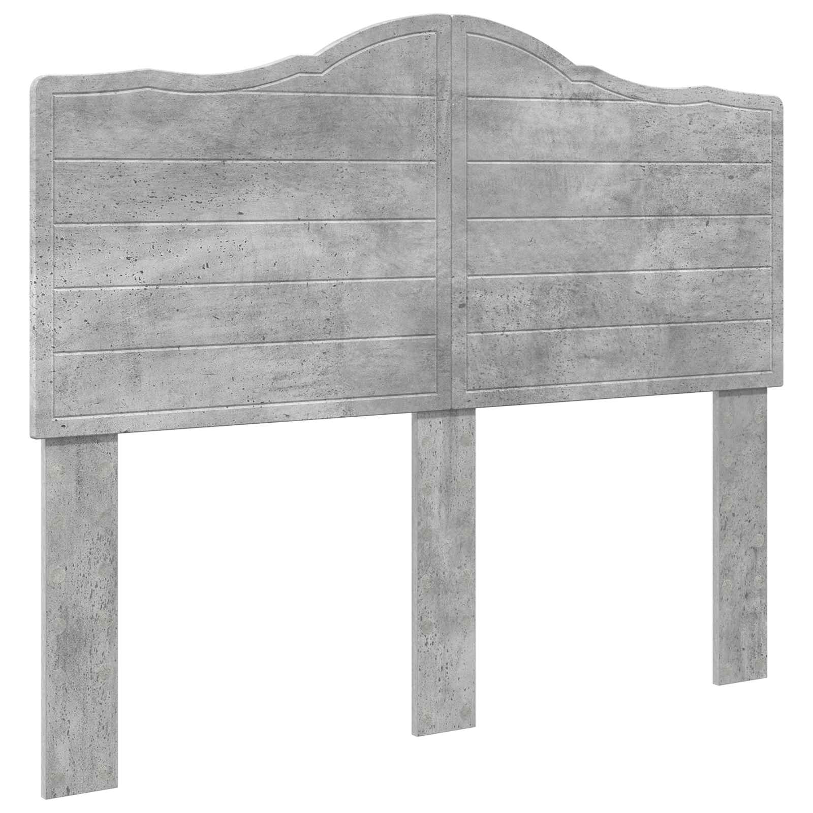 Kopfteil Beton Grau Holzwerkstoff