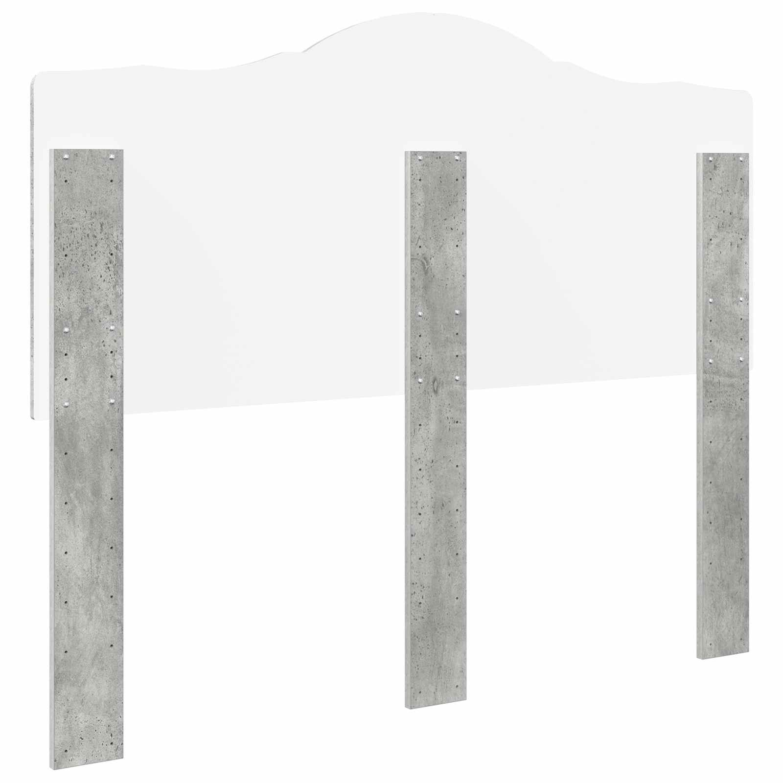 Kopfteil Beton Grau Holzwerkstoff