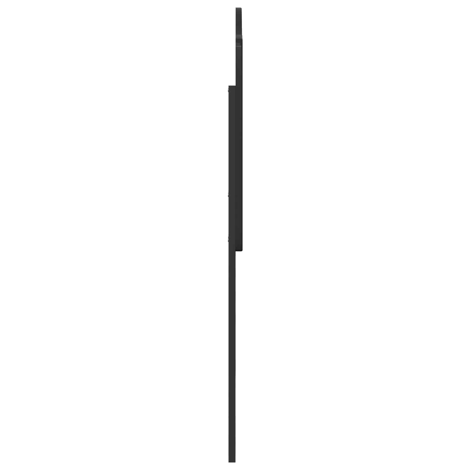 Kopfteil Schwarz Eichen-Optik Holzwerkstoff