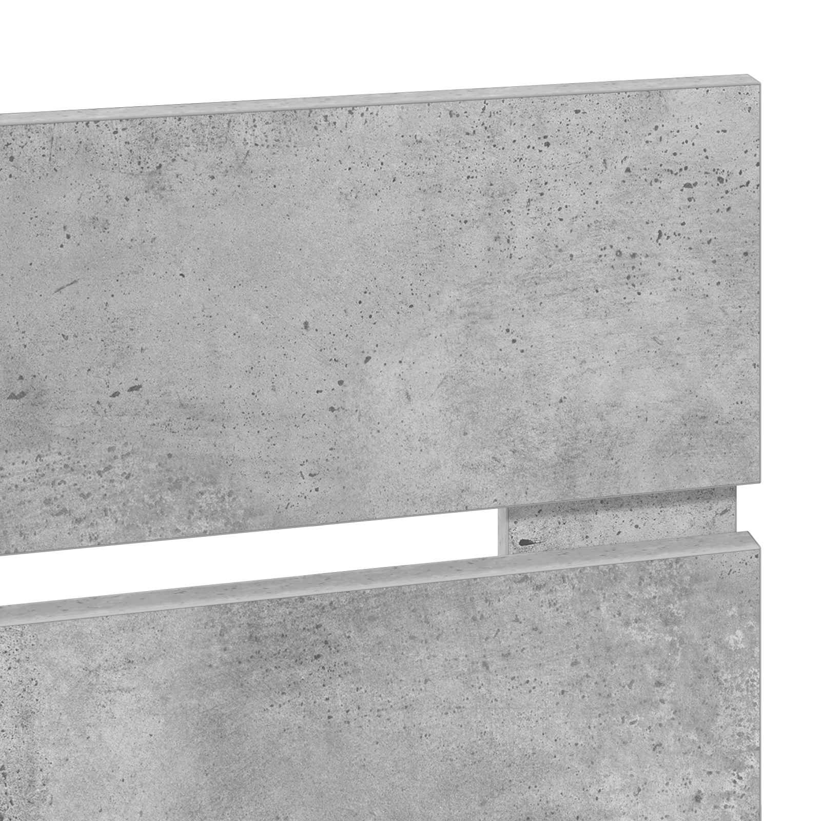 Kopfteil Beton Grau Holzwerkstoff