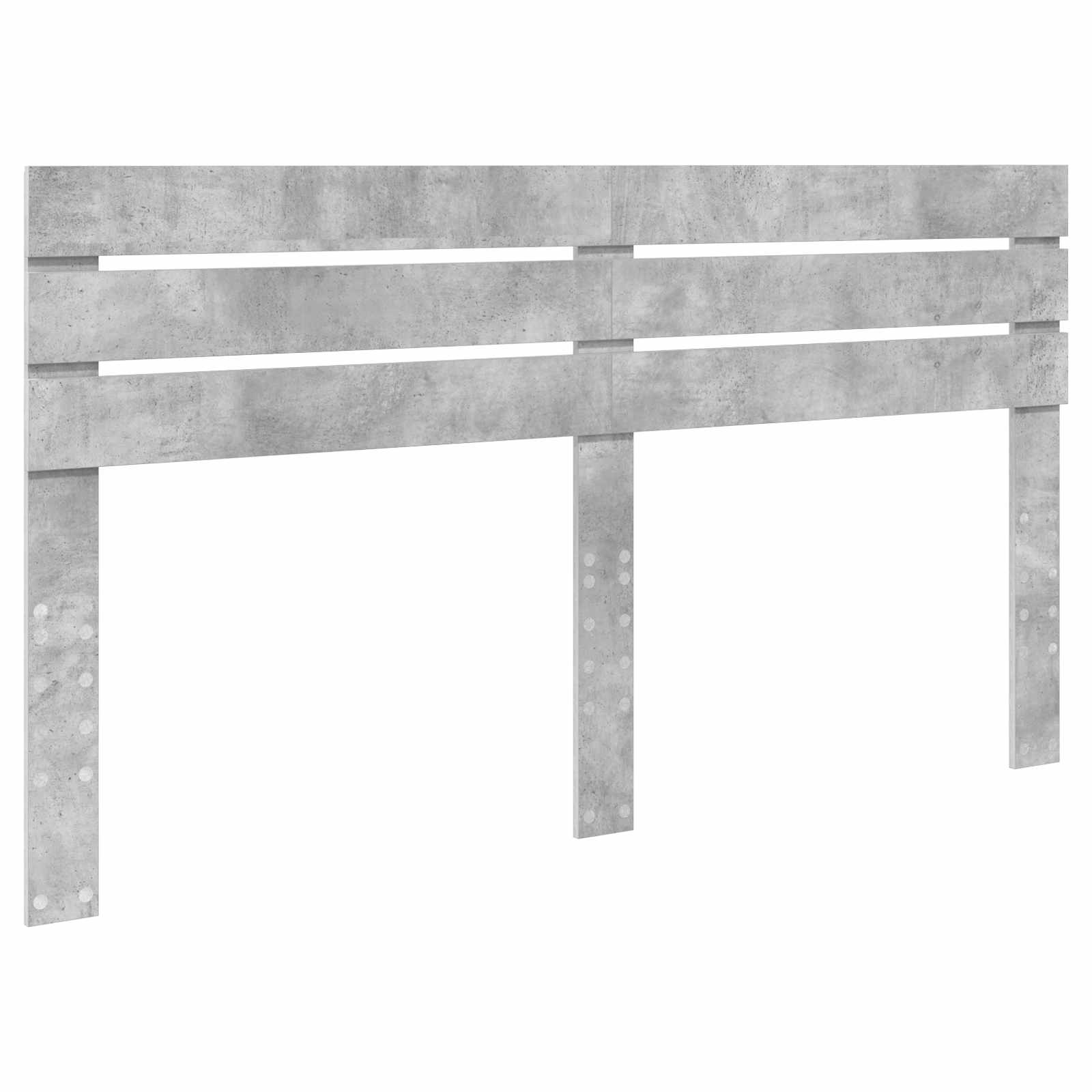 Kopfteil Beton Grau Holzwerkstoff