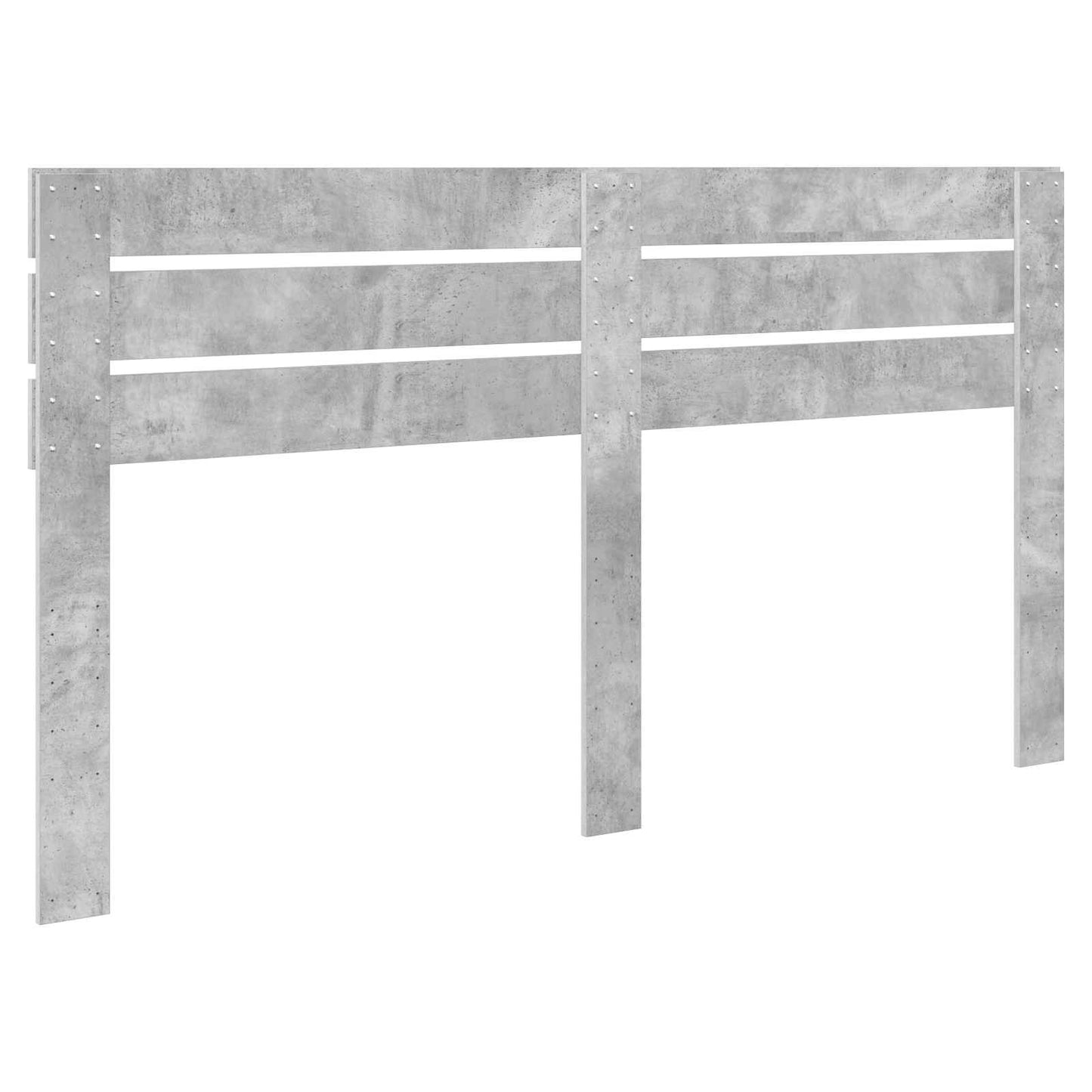 Kopfteil Beton Grau Holzwerkstoff