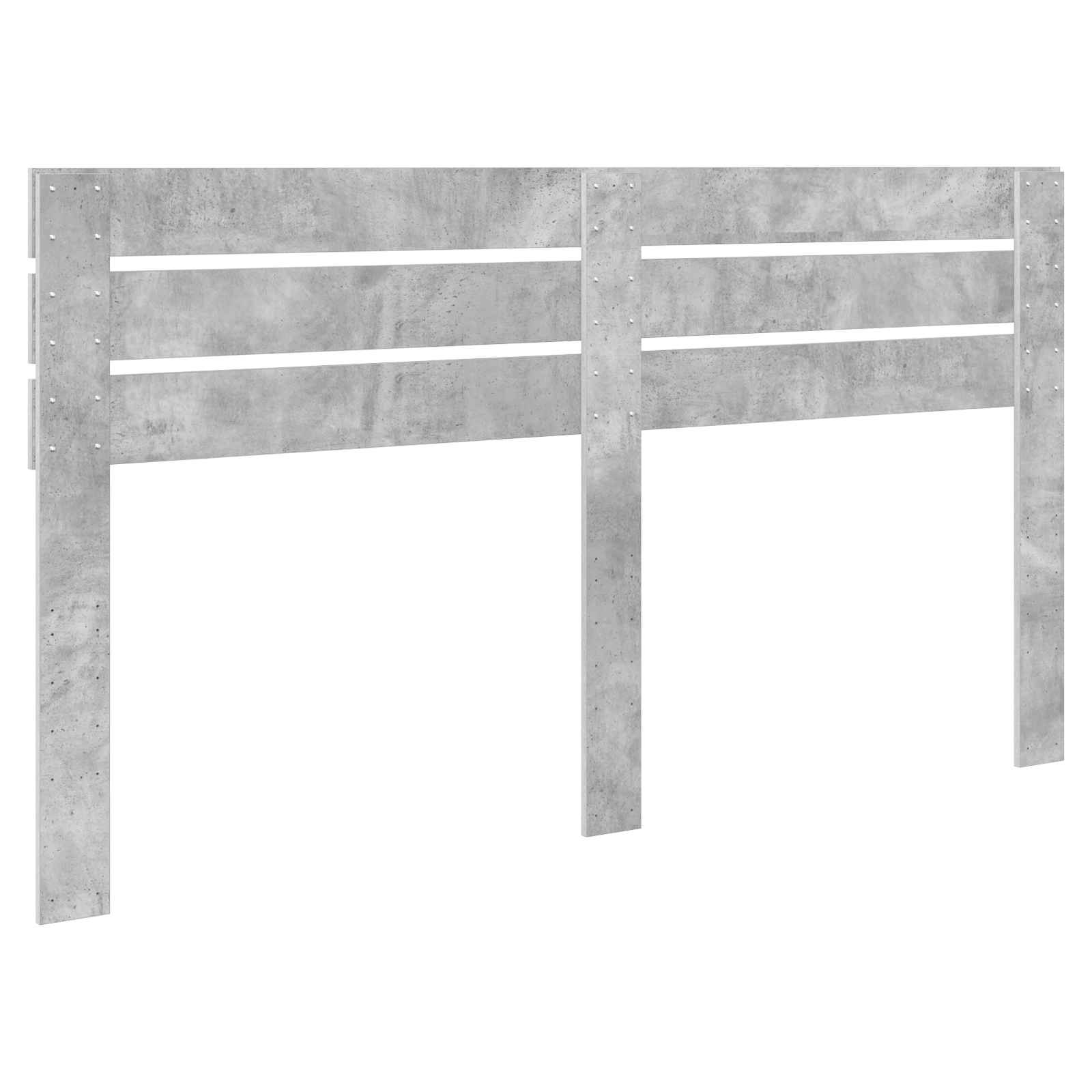 Kopfteil Beton Grau Holzwerkstoff