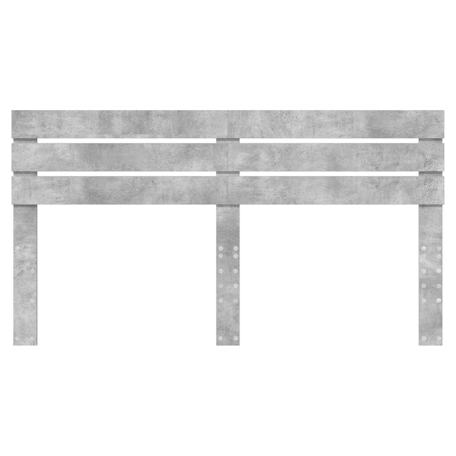 Kopfteil Beton Grau Holzwerkstoff