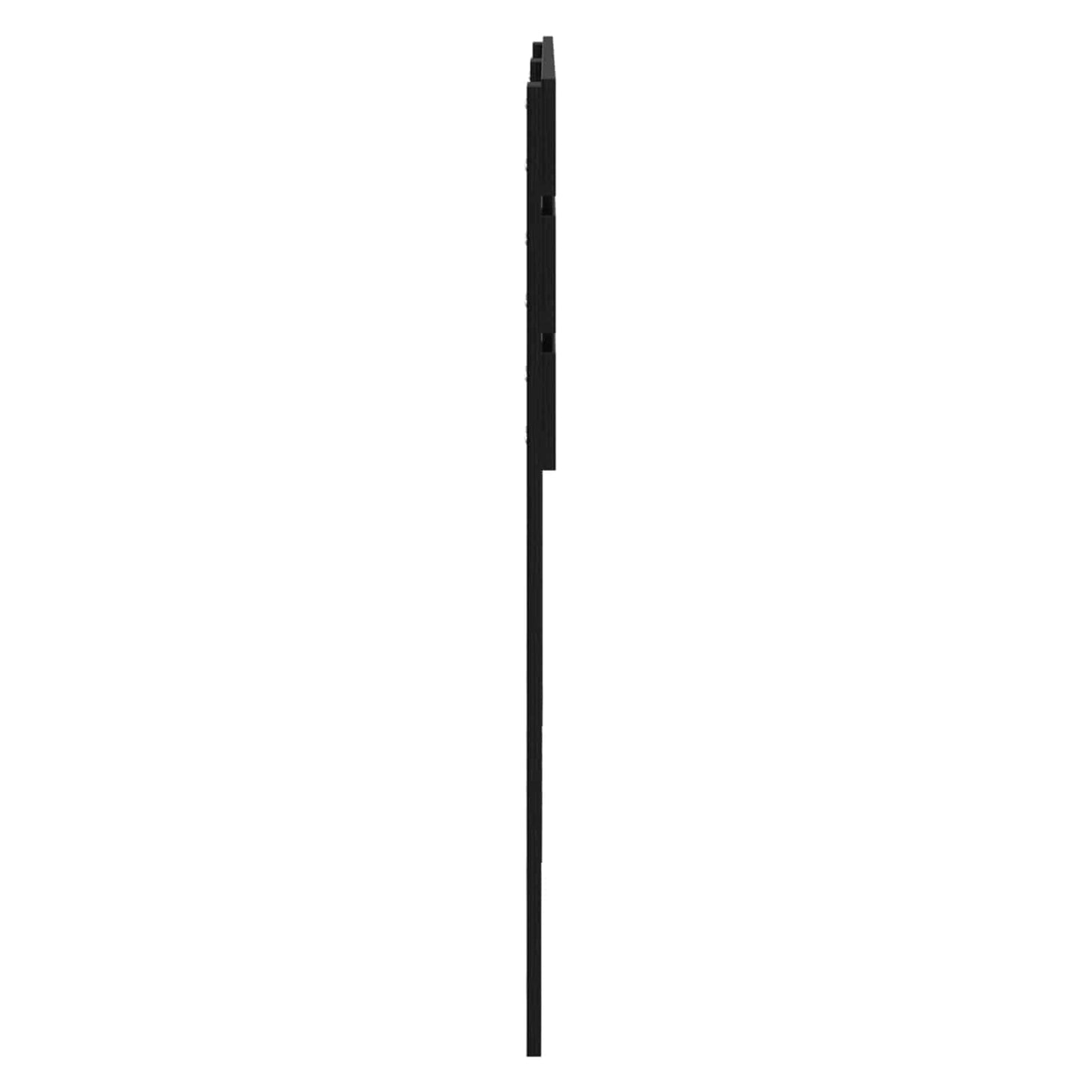Kopfteil Schwarz Eichen-Optik Holzwerkstoff