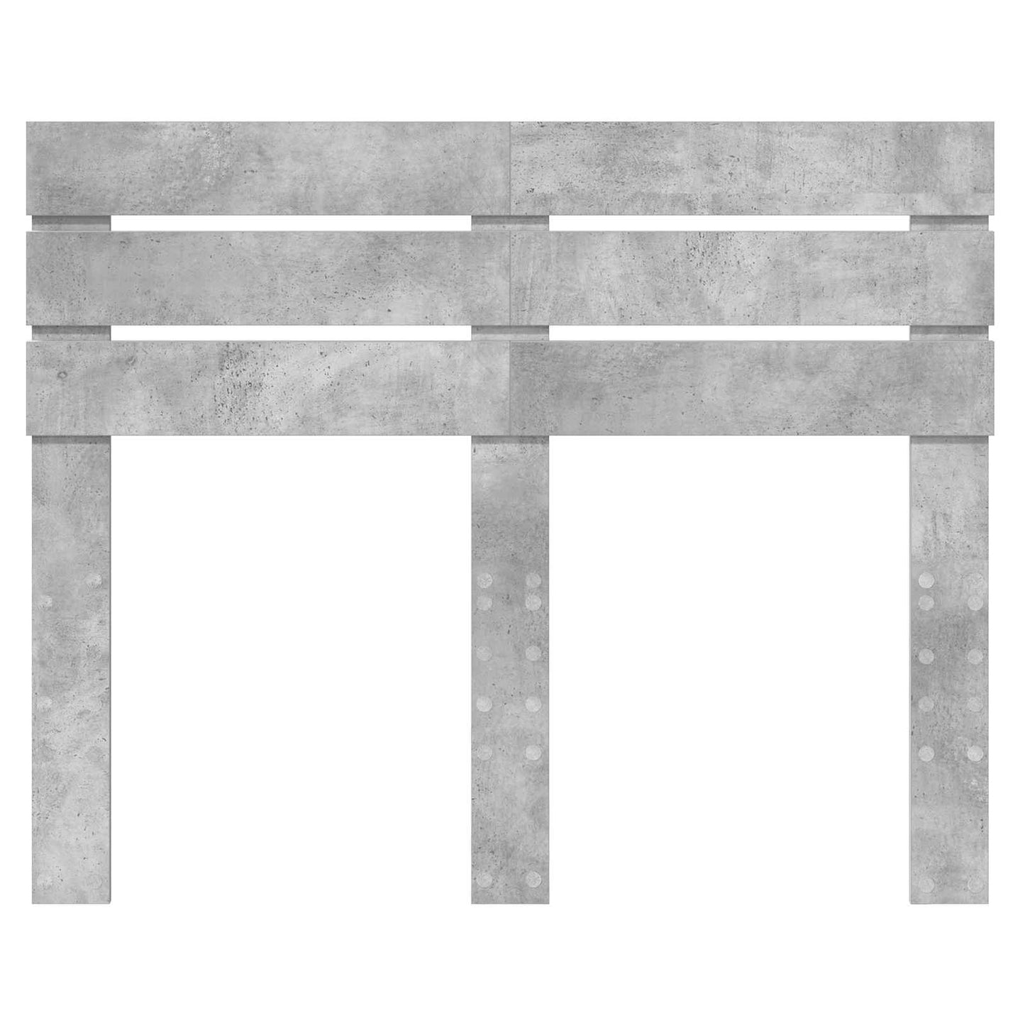 Kopfteil Beton Grau Holzwerkstoff