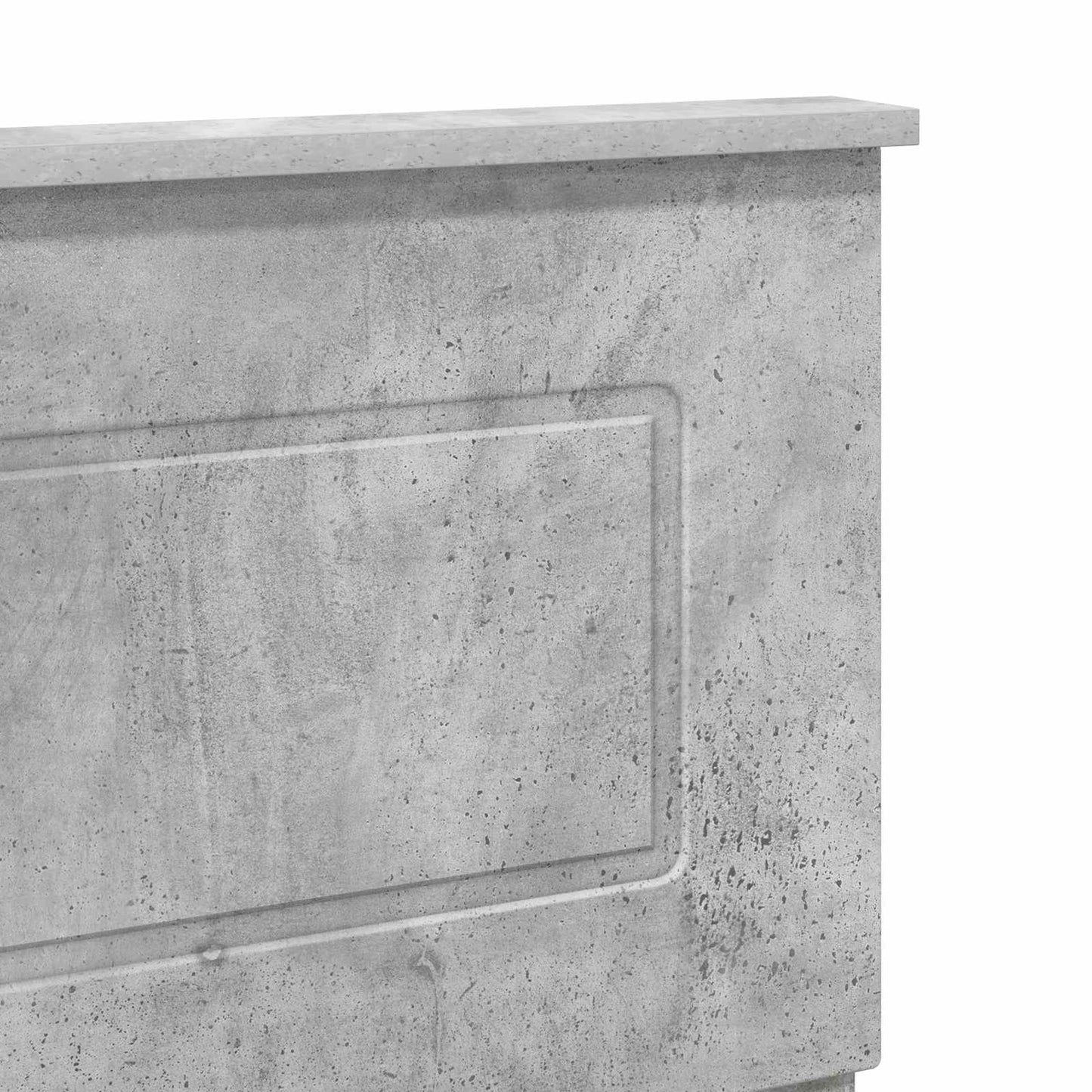 Kopfteil Beton Grau Holzwerkstoff