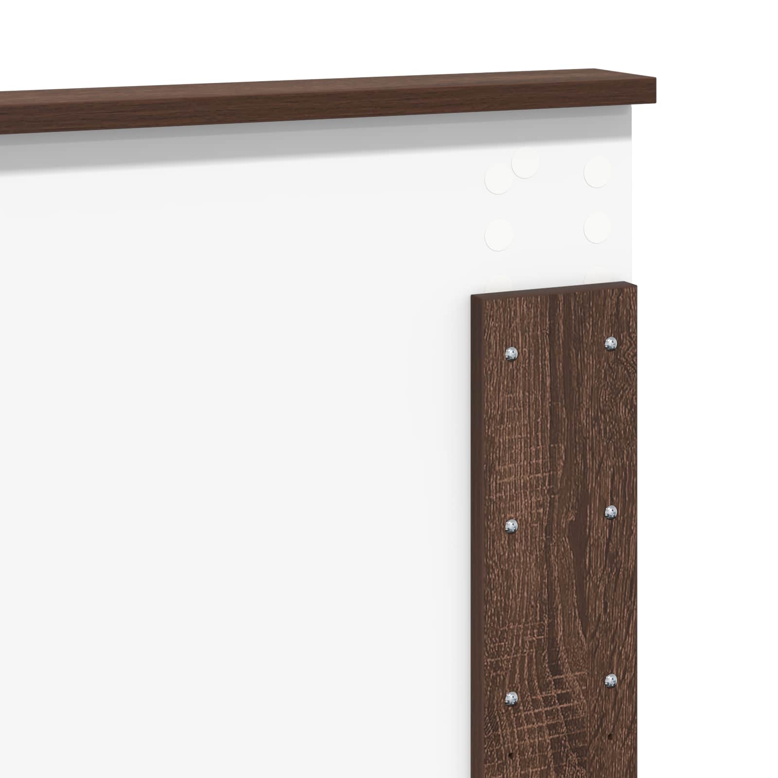 Kopfteil Braun Eichen-Optik Holzwerkstoff