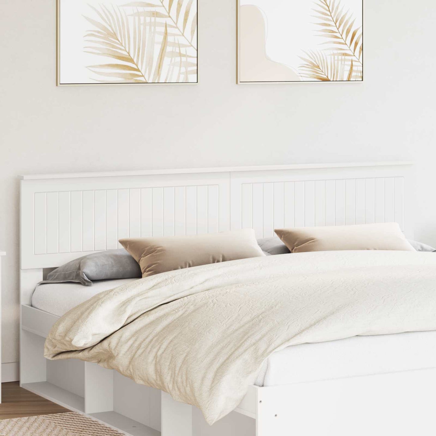 Kopfteil Weiß Holzwerkstoff