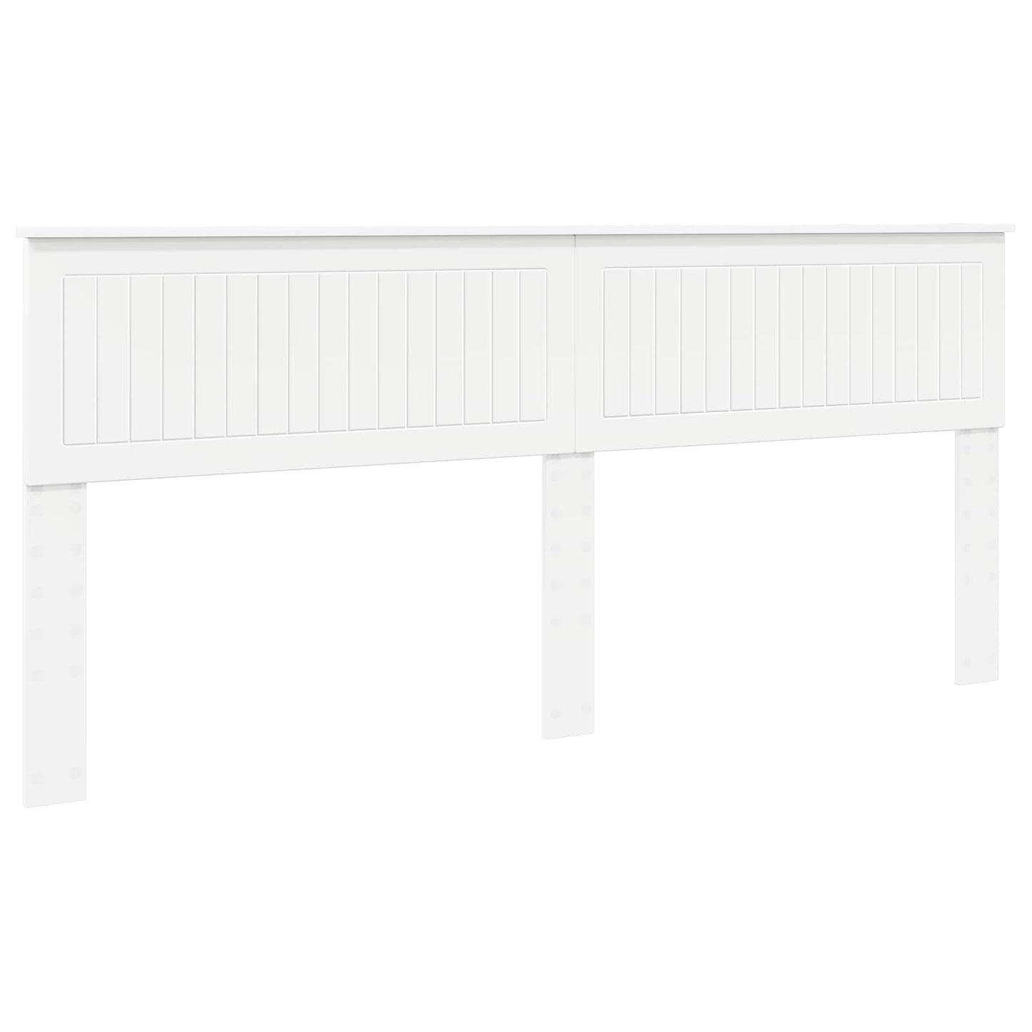 Kopfteil Weiß Holzwerkstoff