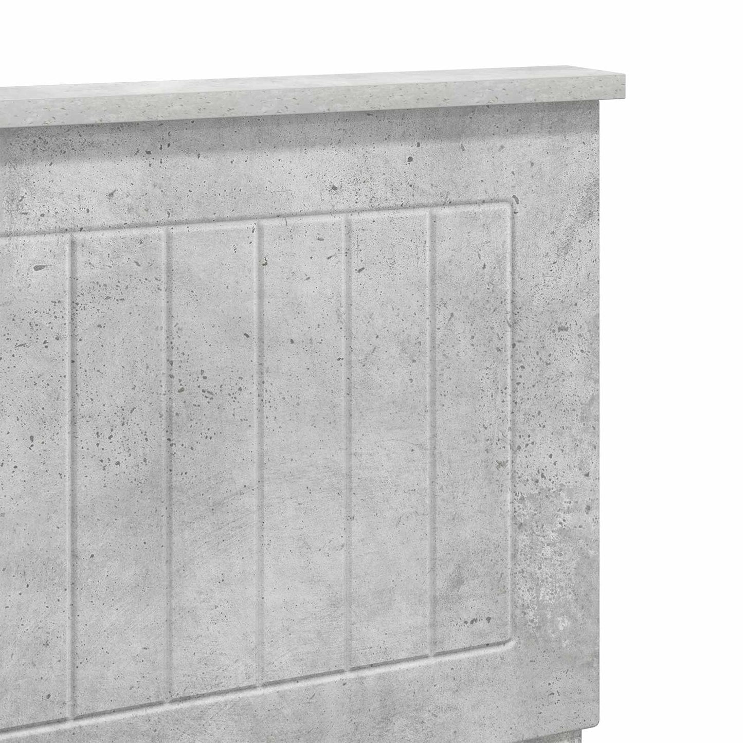 Kopfteil Betongrau Holzwerkstoff