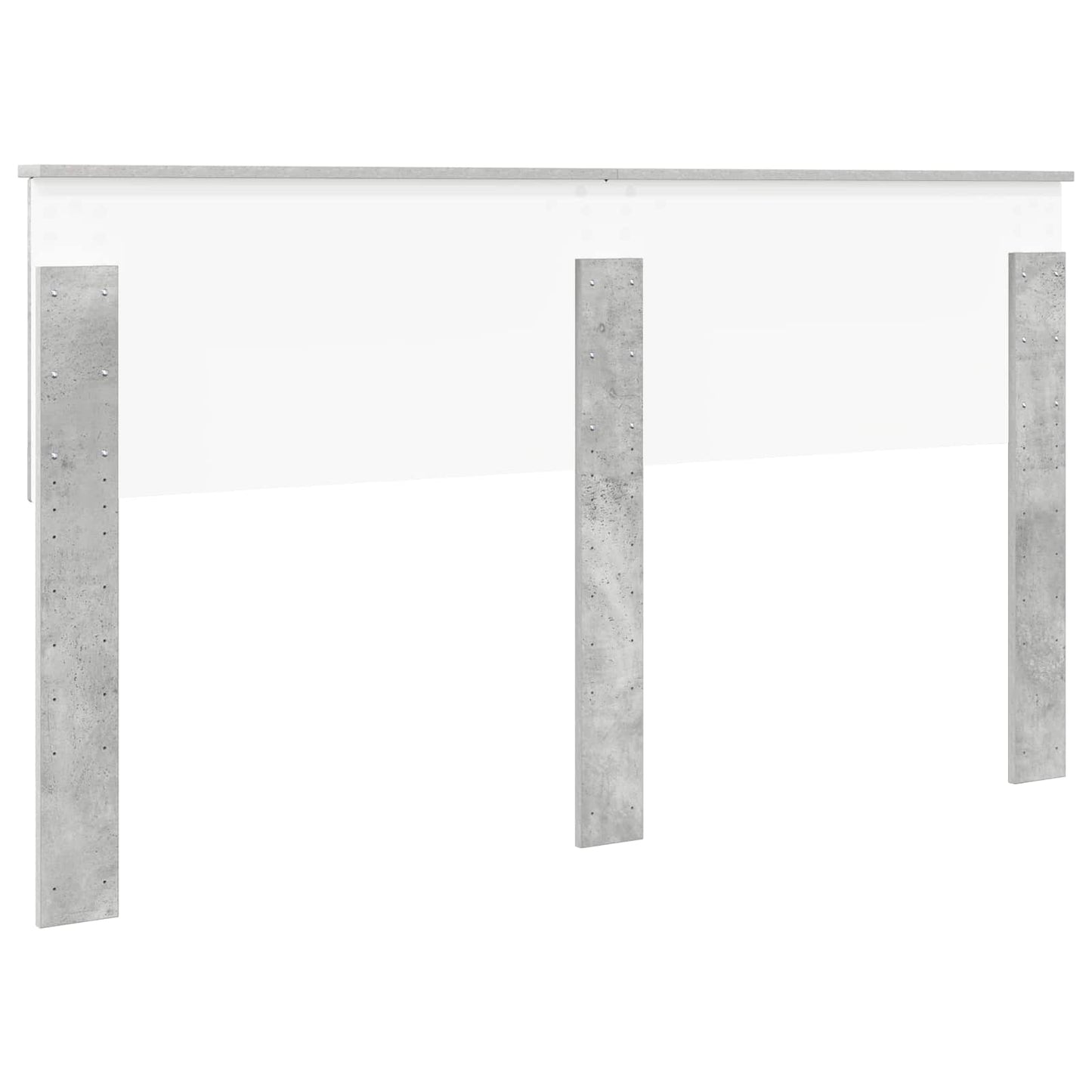 Kopfteil Betongrau Holzwerkstoff