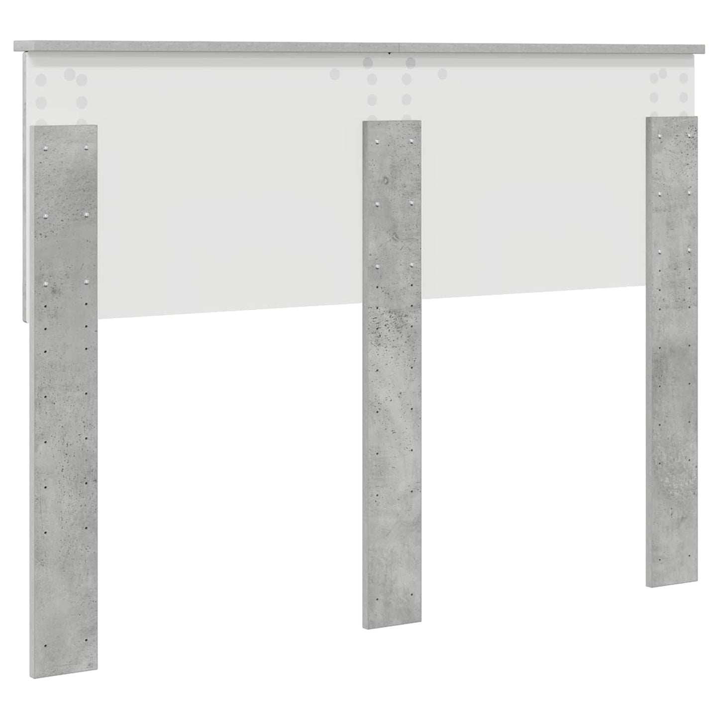 Kopfteil Betongrau Holzwerkstoff